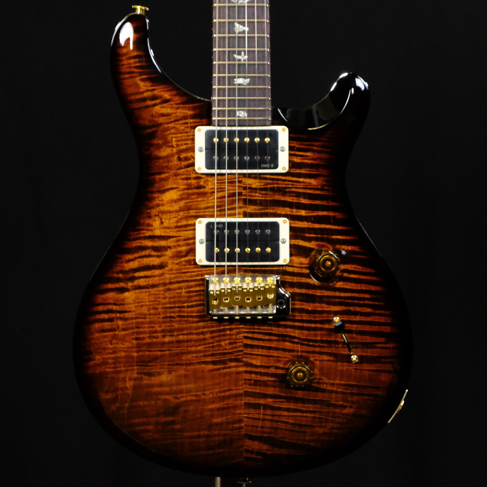 PRS Custom 24 10-Top Electric Guitar - Black Gold Burst