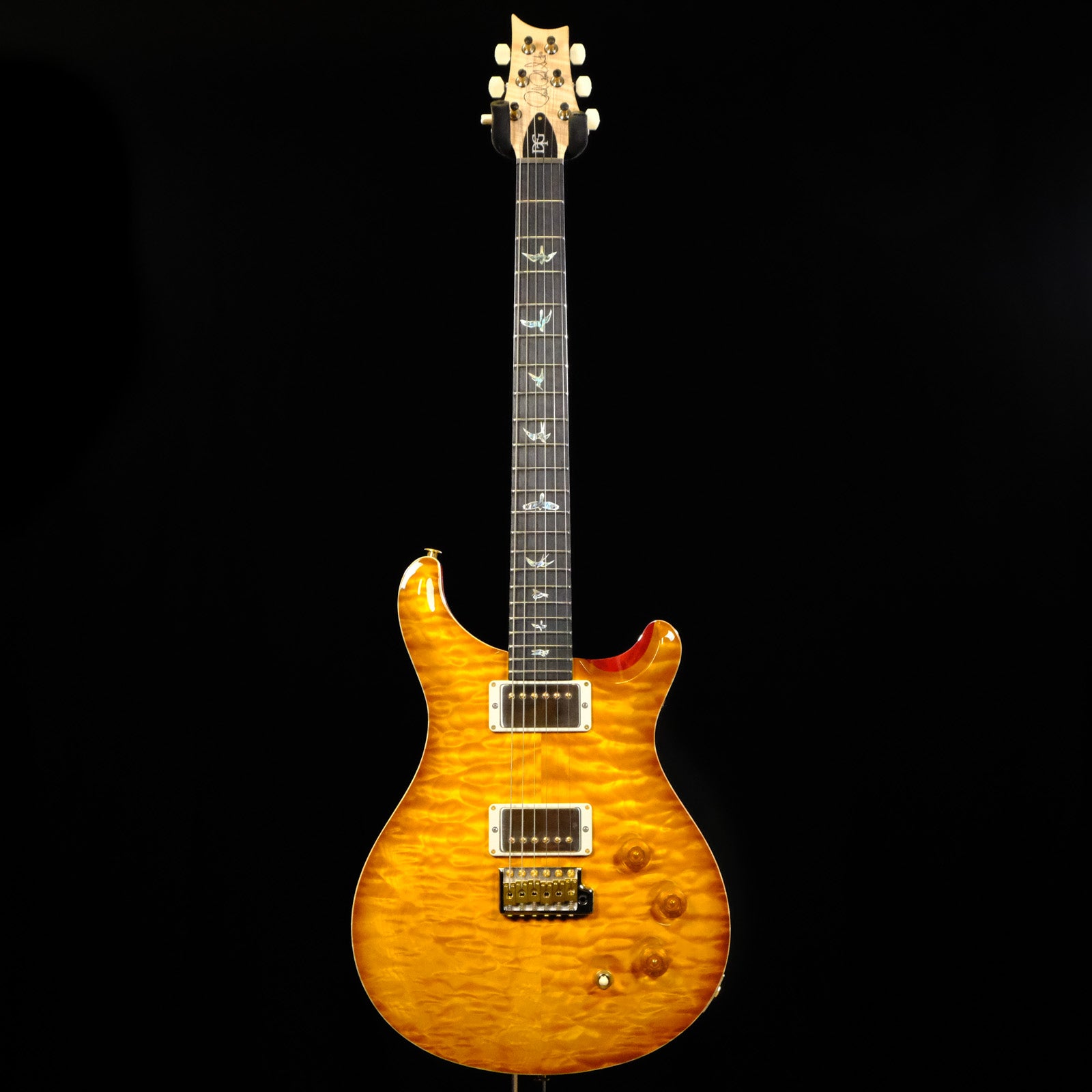 PRS Wood Library DGT Electric Guitar with Bird Inlays - McCarty Sunburst