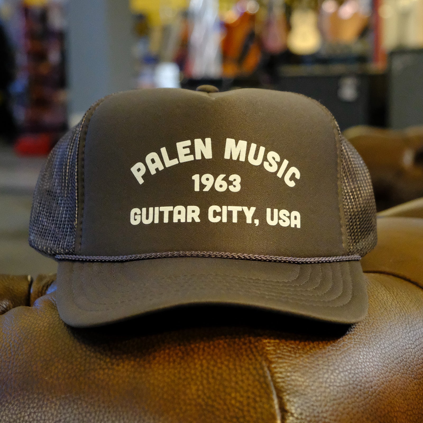 Palen Music High Crown Foam/Mesh Trucker Hat - Charcoal Gray
