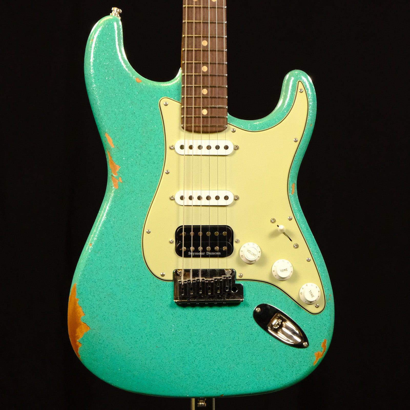 Fender Custom Shop Custom Deluxe Stratocaster - Seafoam Green Sparkle