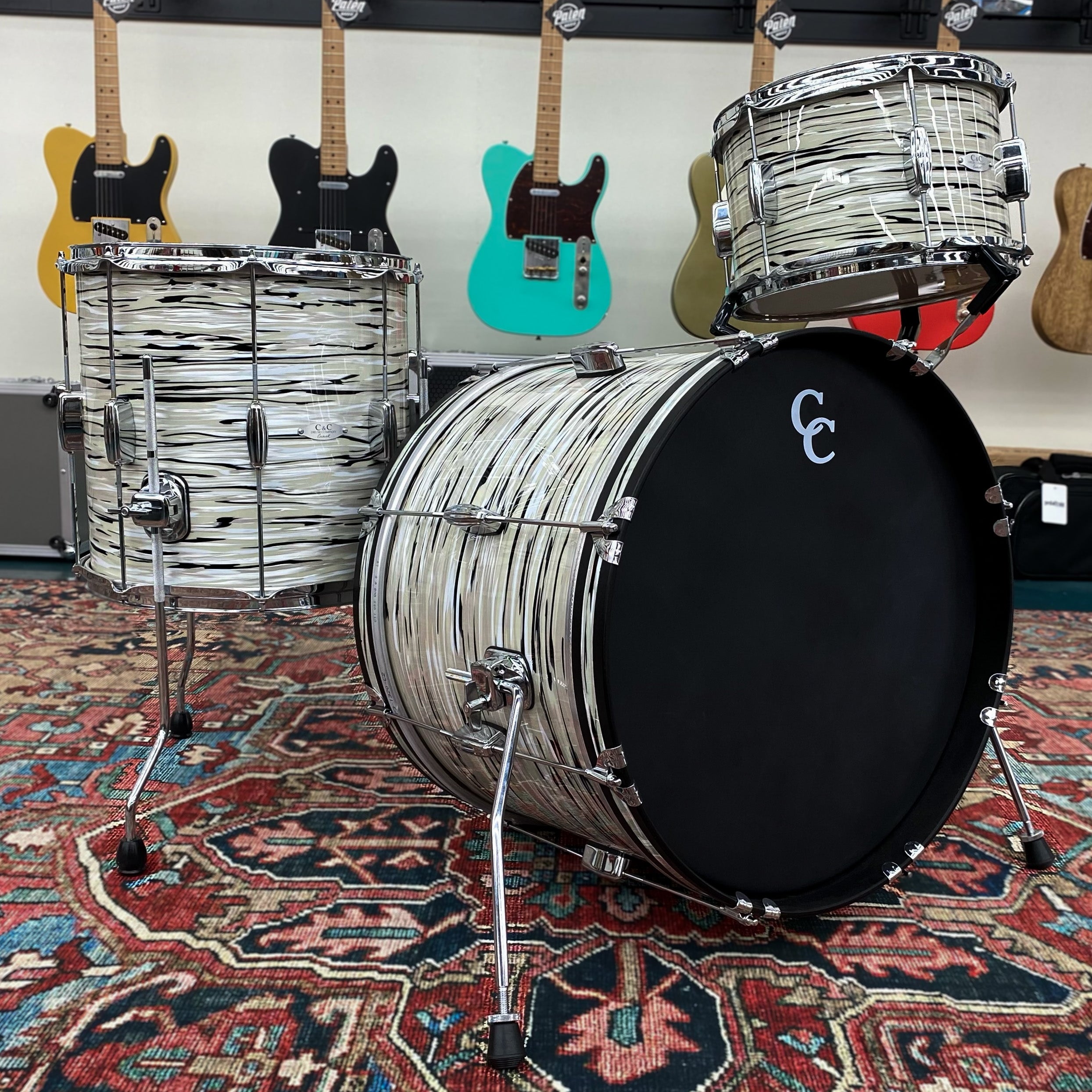 C&C Drum Co Player Date I 20,12,14 3-piece shell kit In - Japanese Pearl - Palen Music