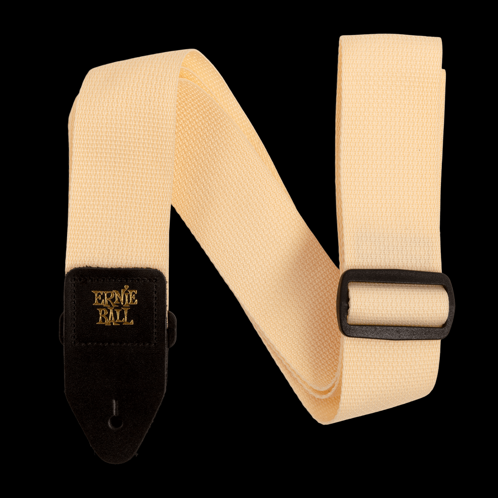 Ernie Ball 2-inch Polypro Strap - Cream and Black