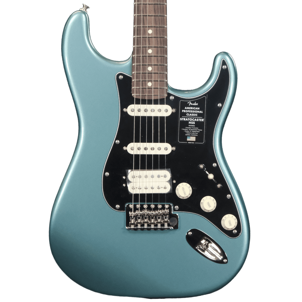 Fender American Professional Classic Stratocaster HSS - Faded Sherwood Green Metallic