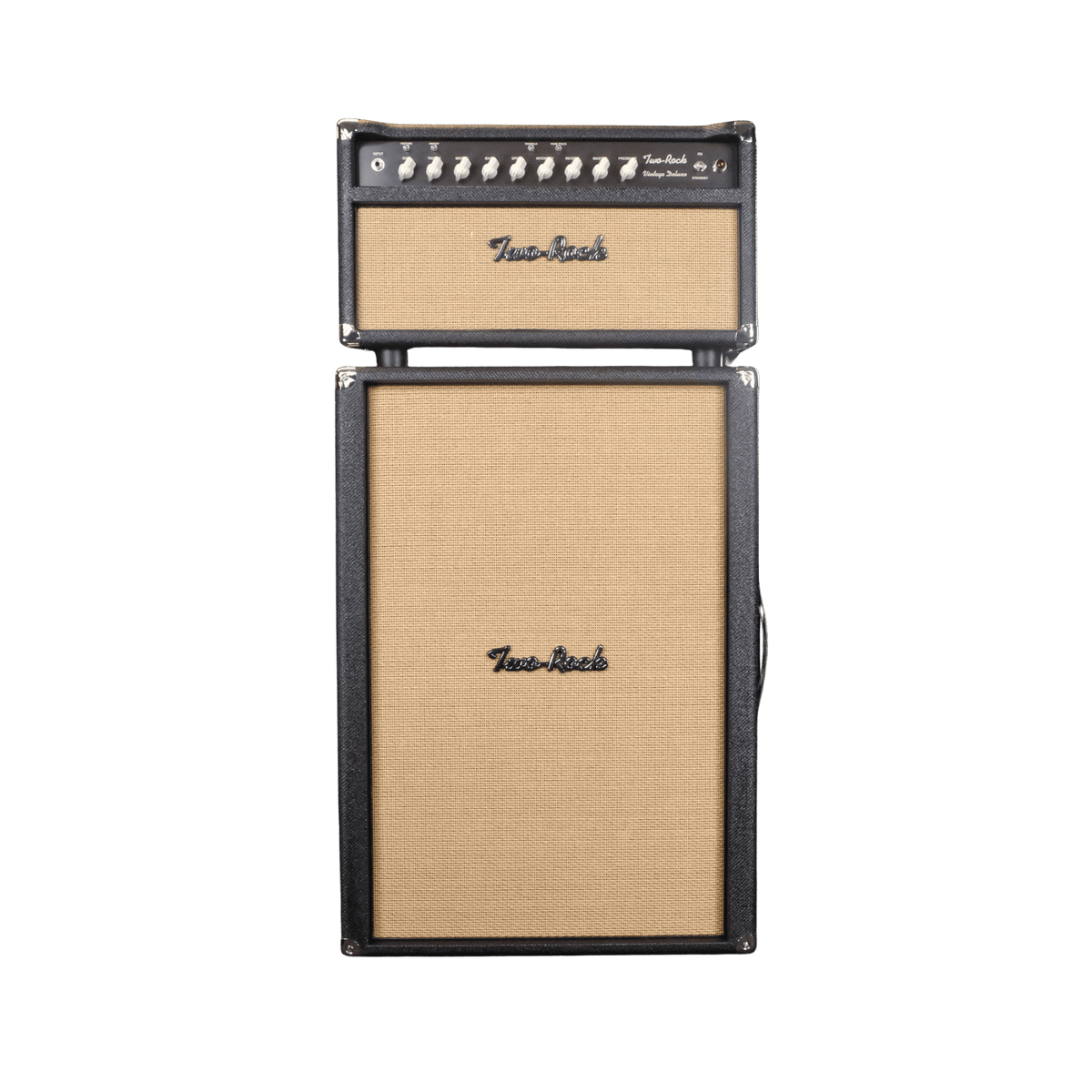 Two-Rock Vintage Deluxe 35-Watt Tube Guitar Amp Head and 2x12 Vertical Cabinet - Black Lacquered Tweed