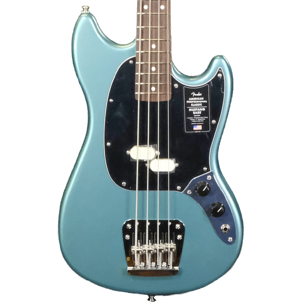 Fender American Professional Classic Mustang Bass - Faded Sherwood Green Metallic