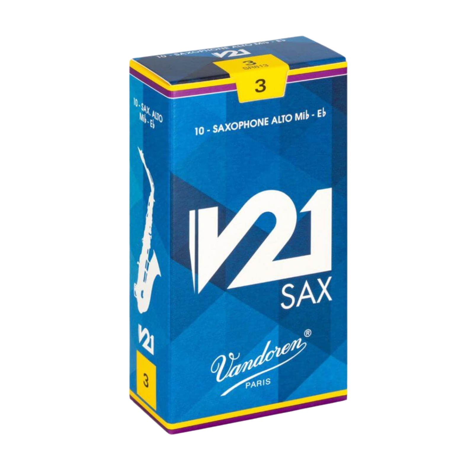Vandoren V21 Alto Sax #3.5 Reeds - SR8135, Box of 10
