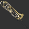 Greenhoe Bass Trombone - Ind Valves - Yellow Brass Bell - GB5-3Y - Palen Music
