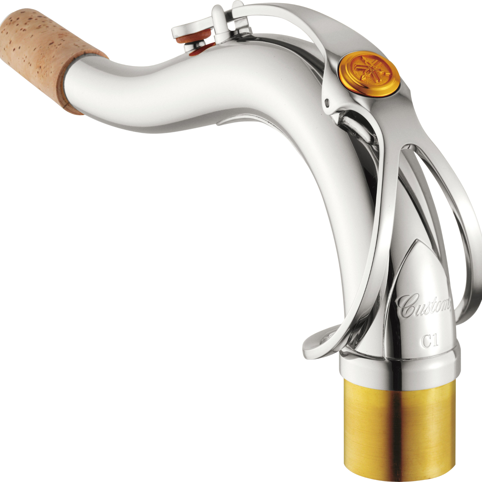 Yamaha Custom C1 Tenor Saxophone Neck - Silver Plated - YAC-SN-TC1S