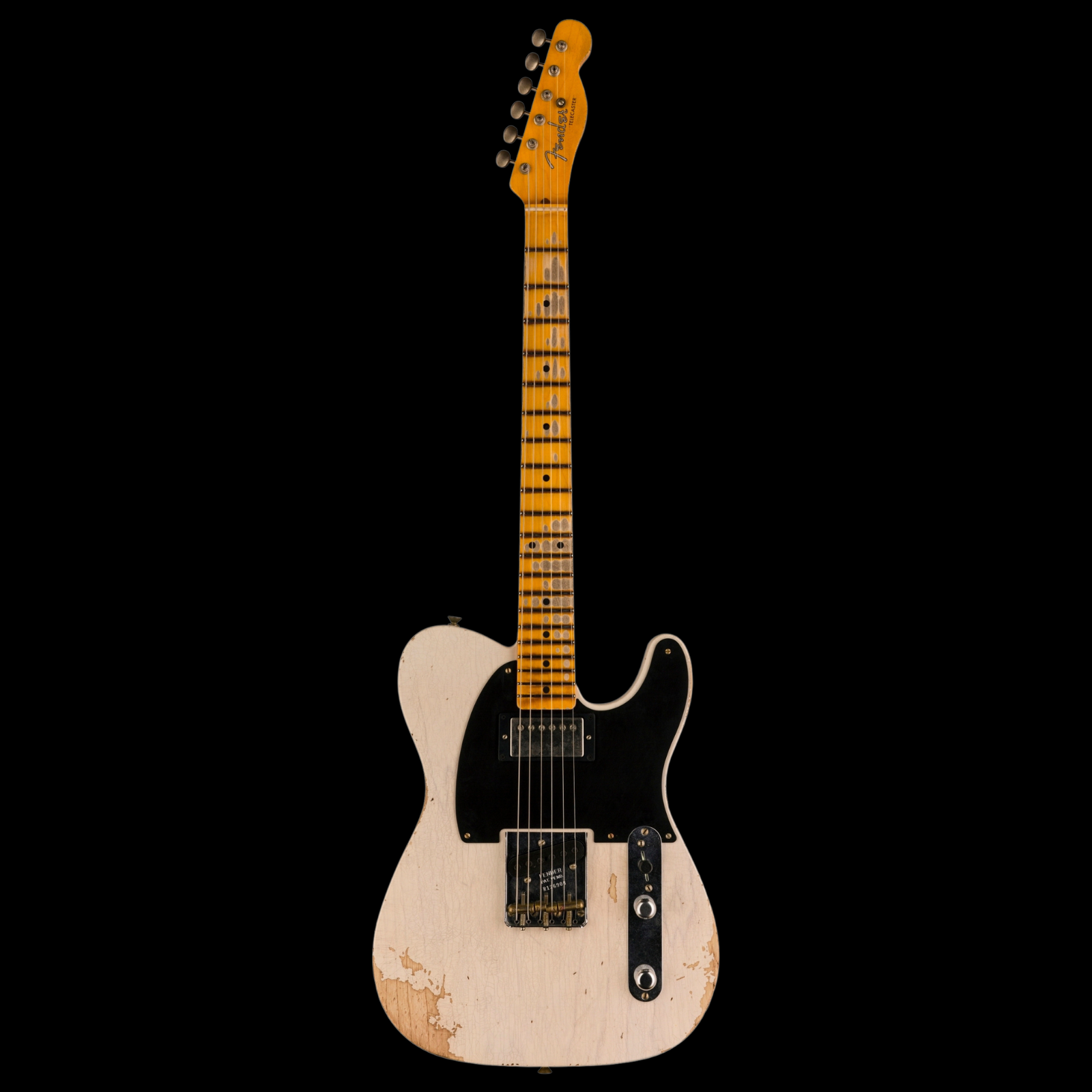 Fender Custom Shop 2023 Event Limited Edition '52 Blackguard HS Telecaster Relic - Aged White Blonde - Palen Music