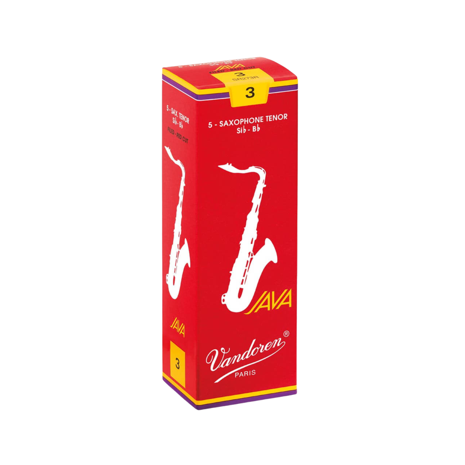 Vandoren JAVA Filed Red Cut Tenor Saxophone Reeds 3