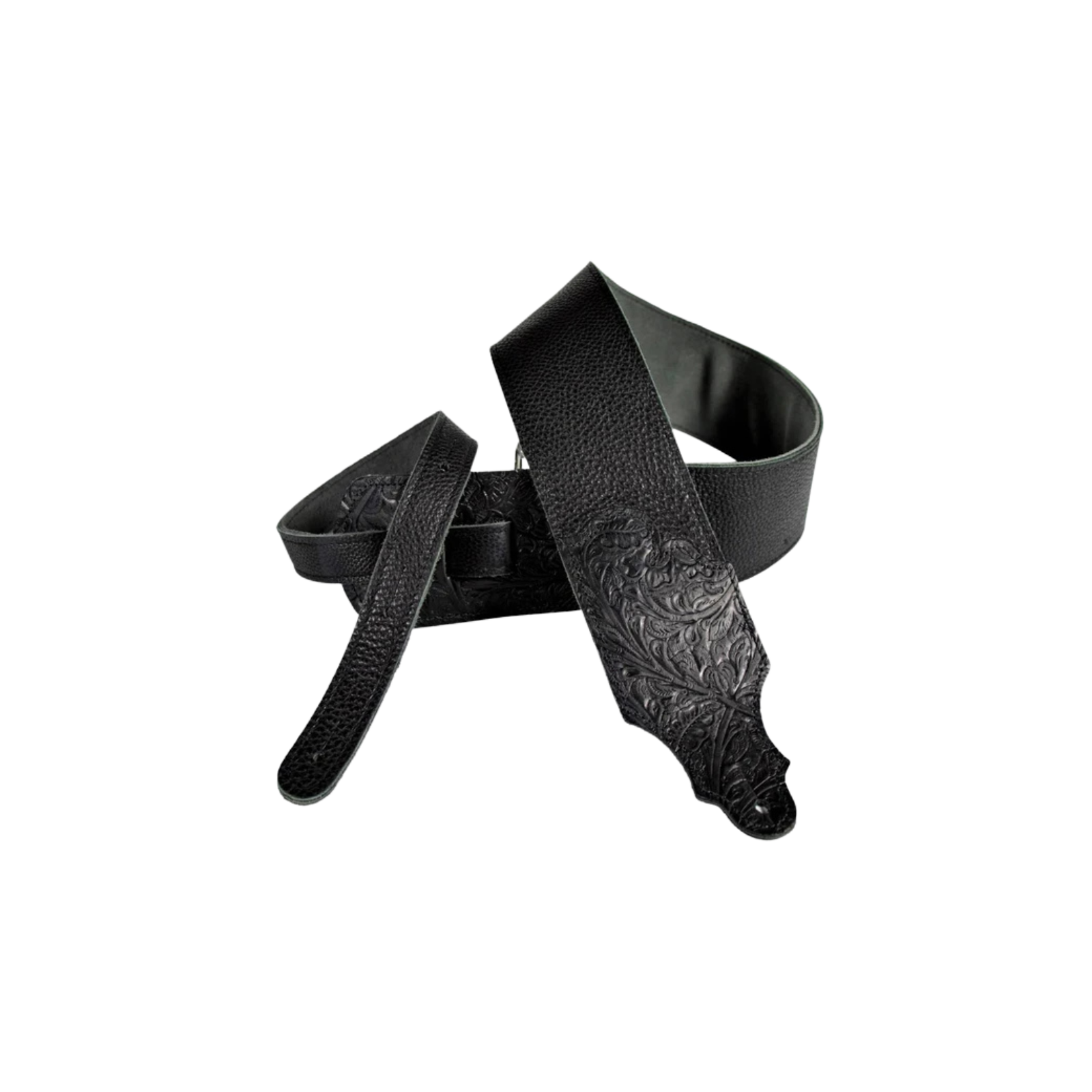 Franklin Strap Tooled Glove Leather Guitar Strap 3"