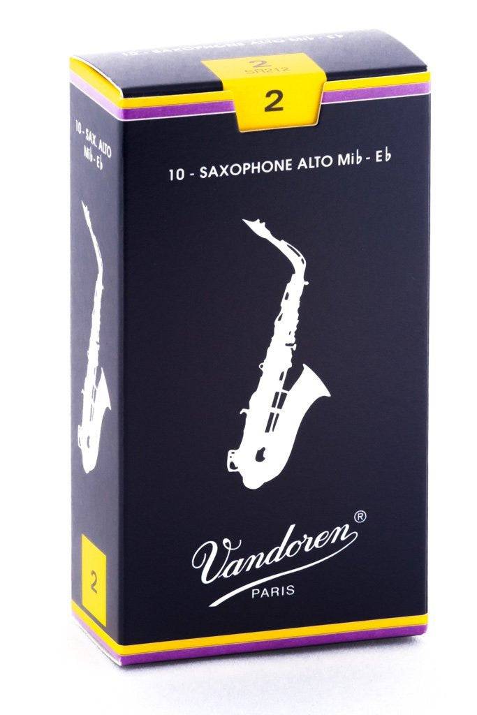 Vandoren Traditional Alto Saxophone Reeds - Box of 10 - Palen Music