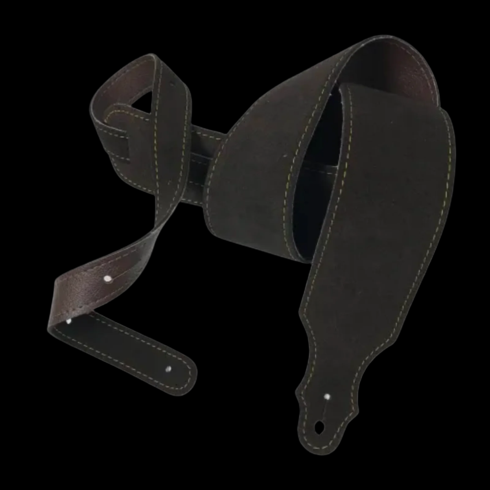 Franklin Straps 2.5" Purist Suede Guitar Strap (Chocolate) - Palen Music