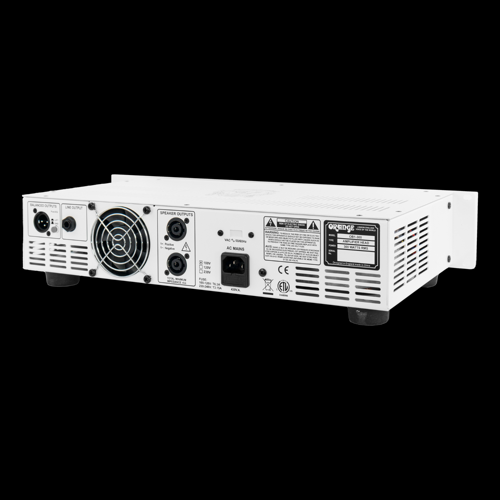 Orange OB1-300 300-watt Single Channel Solid State Bass Head - Palen Music