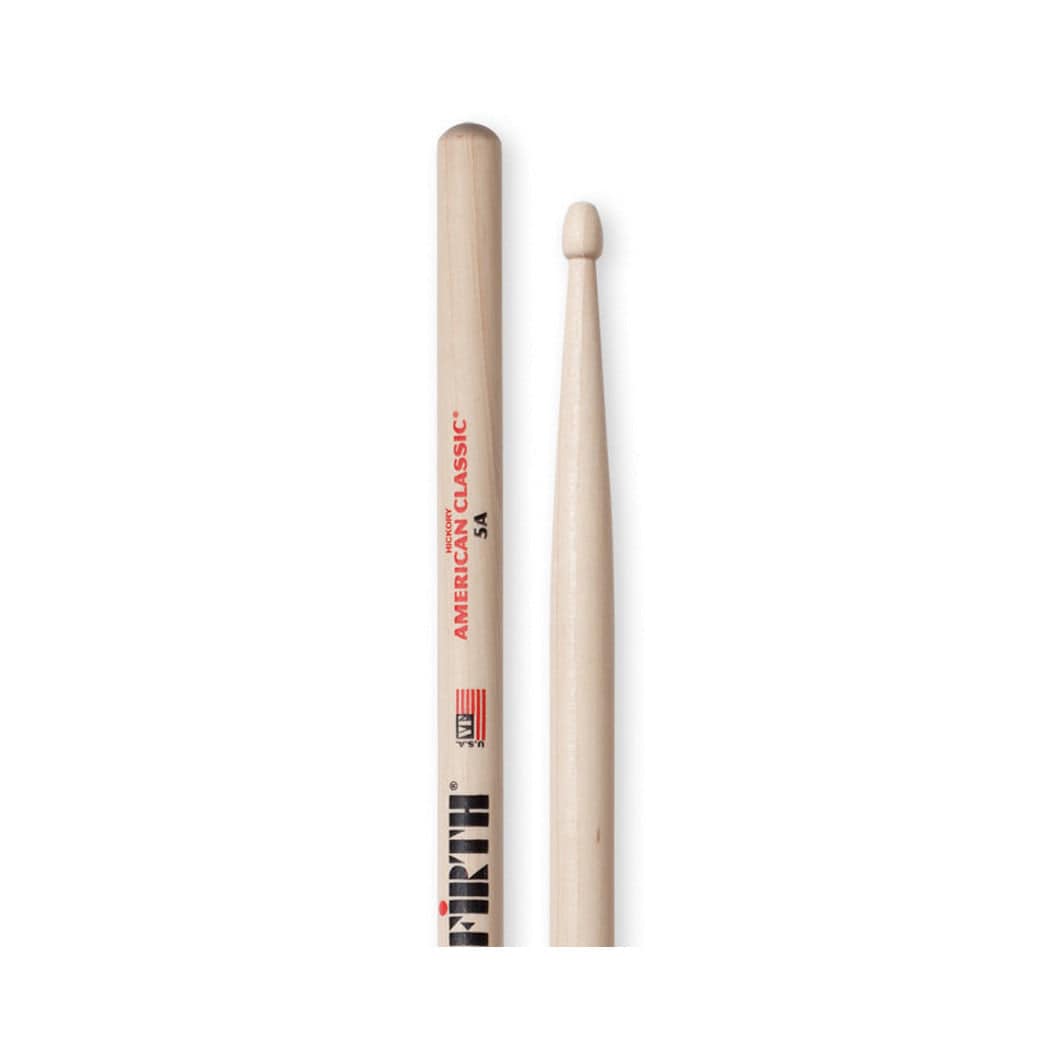 Vic Firth American Classic 5A Hickory Drumsticks (Wood Tip) - Palen Music