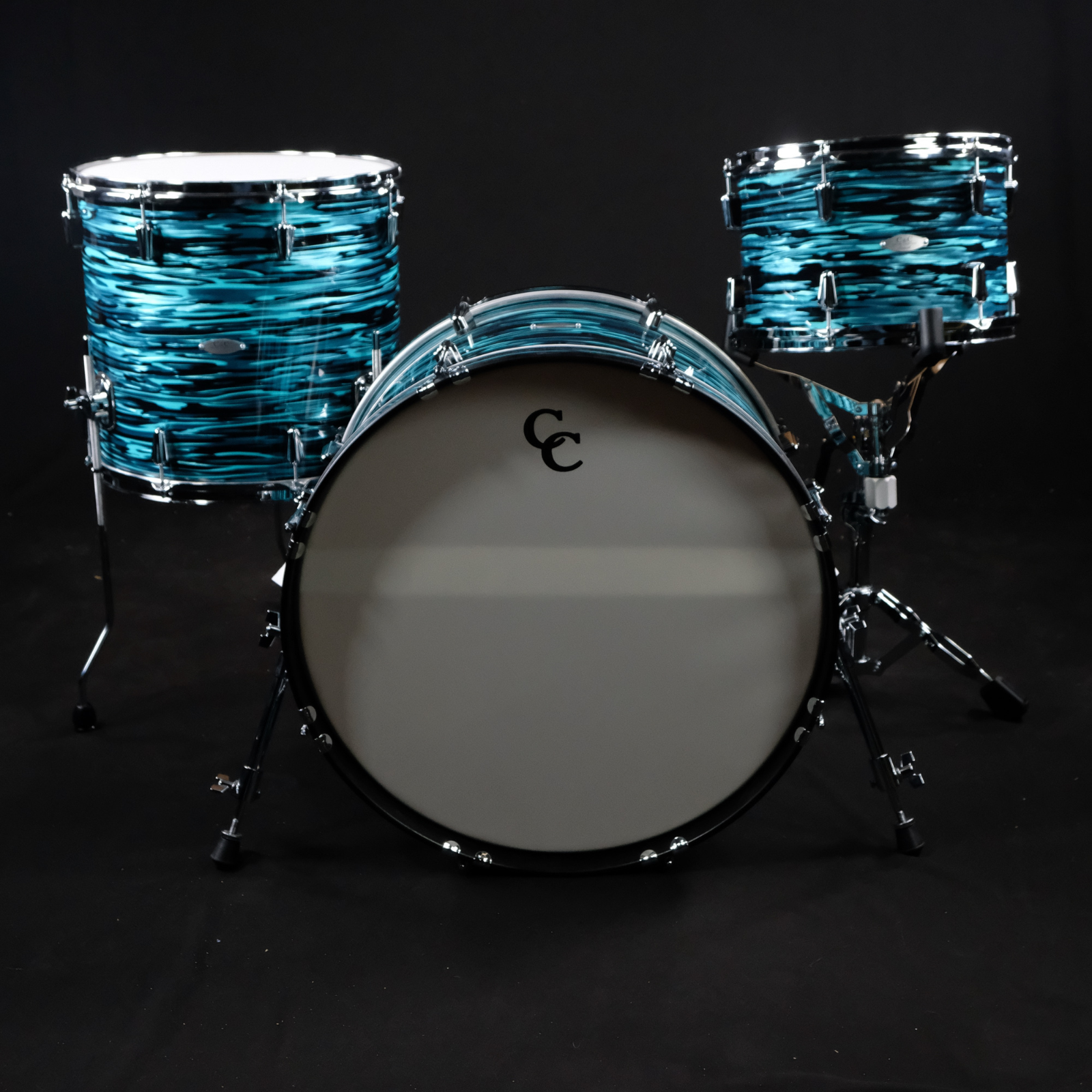 C&C Drum Co Player Date II Big Beat Shell Pack (Turquoise and Black Pearl) - Palen Music