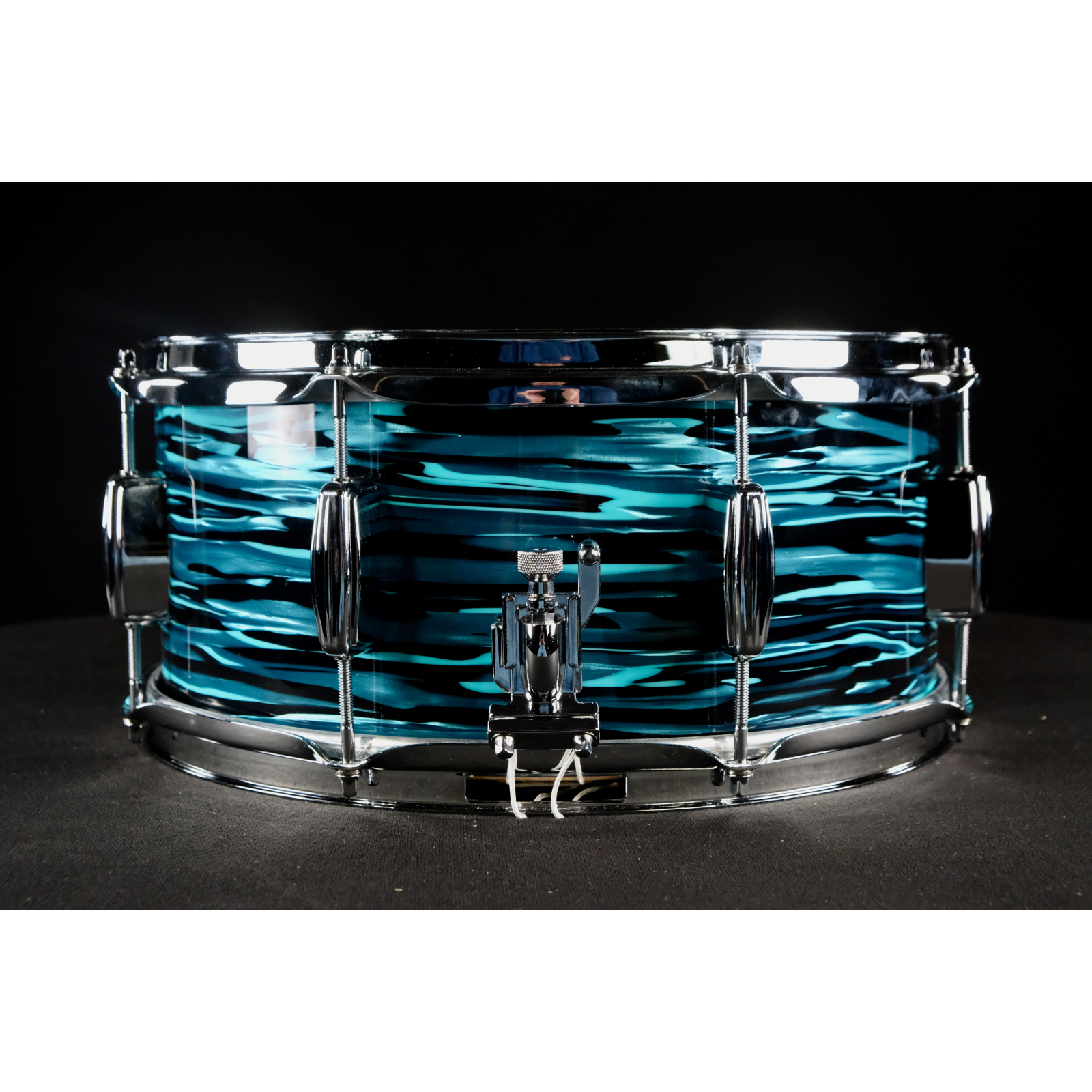C&C Drum Co Player Date II Snare Drum 14x6.5 (Turquoise and Black Pearl) - Palen Music
