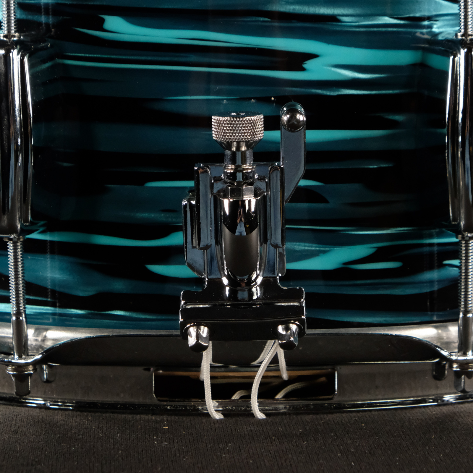C&C Drum Co Player Date II Snare Drum 14x6.5 (Turquoise and Black Pearl) - Palen Music