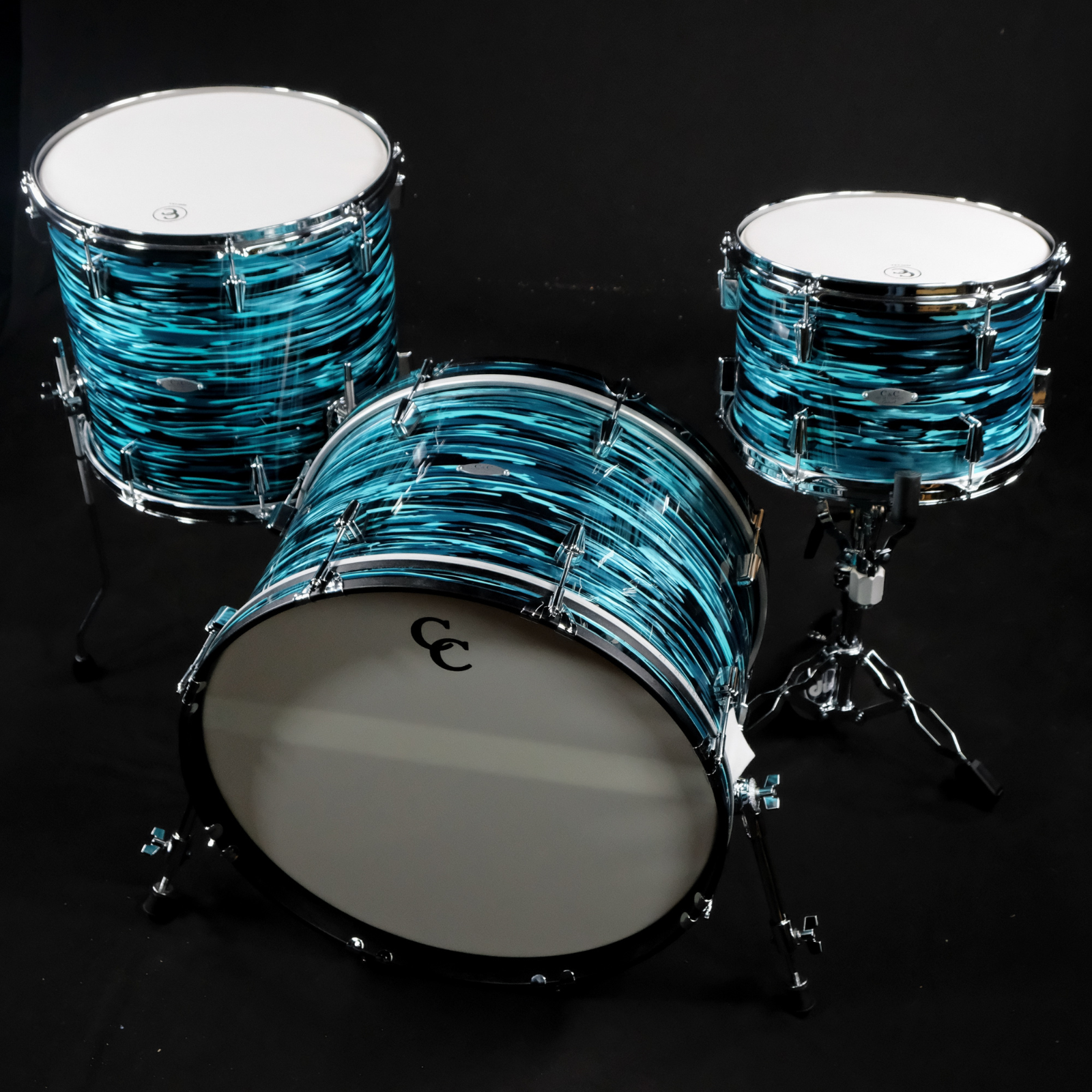 C&C Drum Co Player Date II Big Beat Shell Pack (Turquoise and Black Pearl) - Palen Music