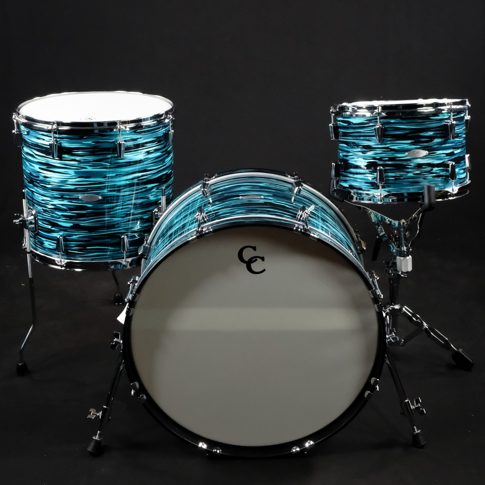 C&C Drum Co Player Date II Big Beat Shell Pack (Turquoise and Black Pearl) - Palen Music