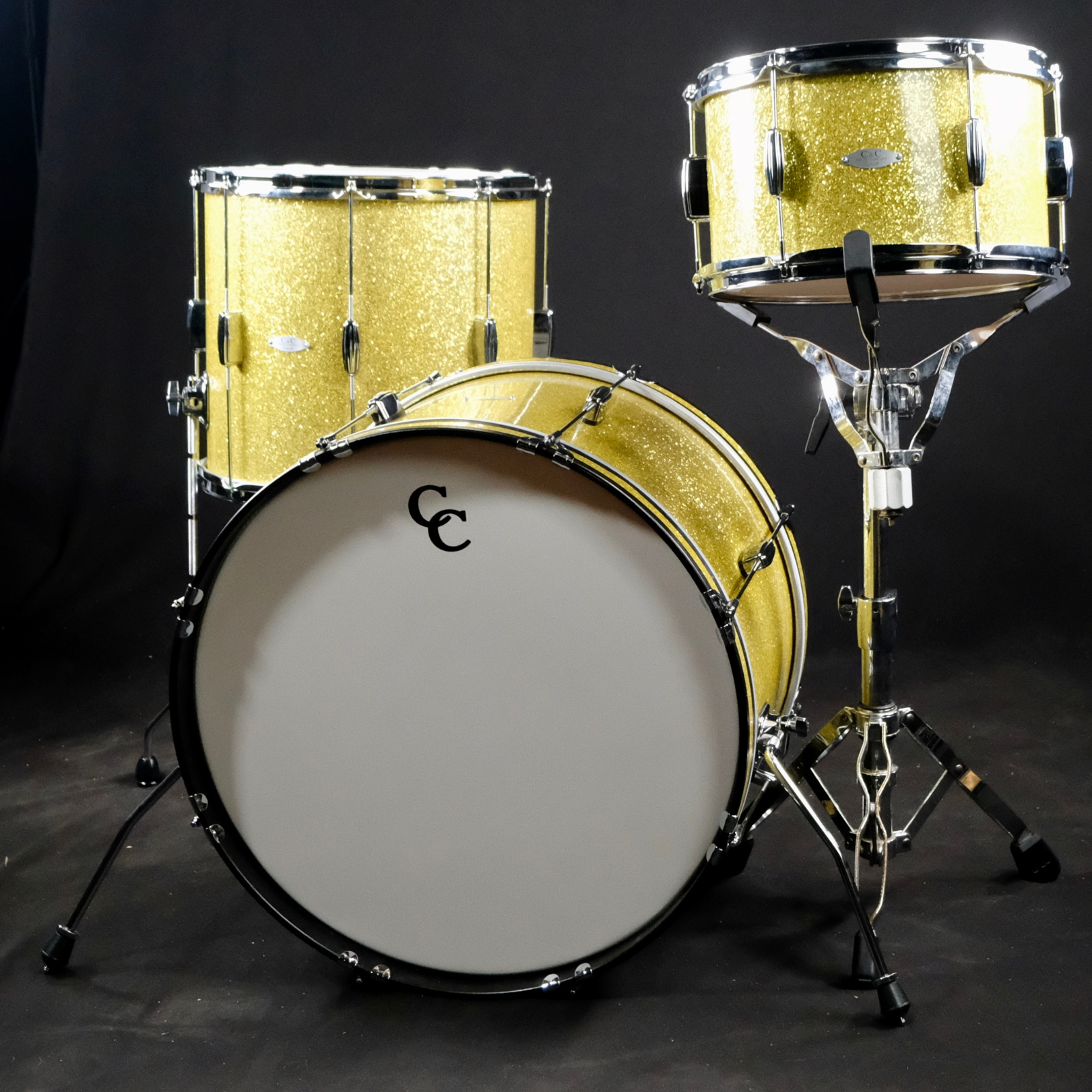 C&C Drum Co Player Date I Big Beat Shell Pack (Yellow Glass Glitter) - Palen Music