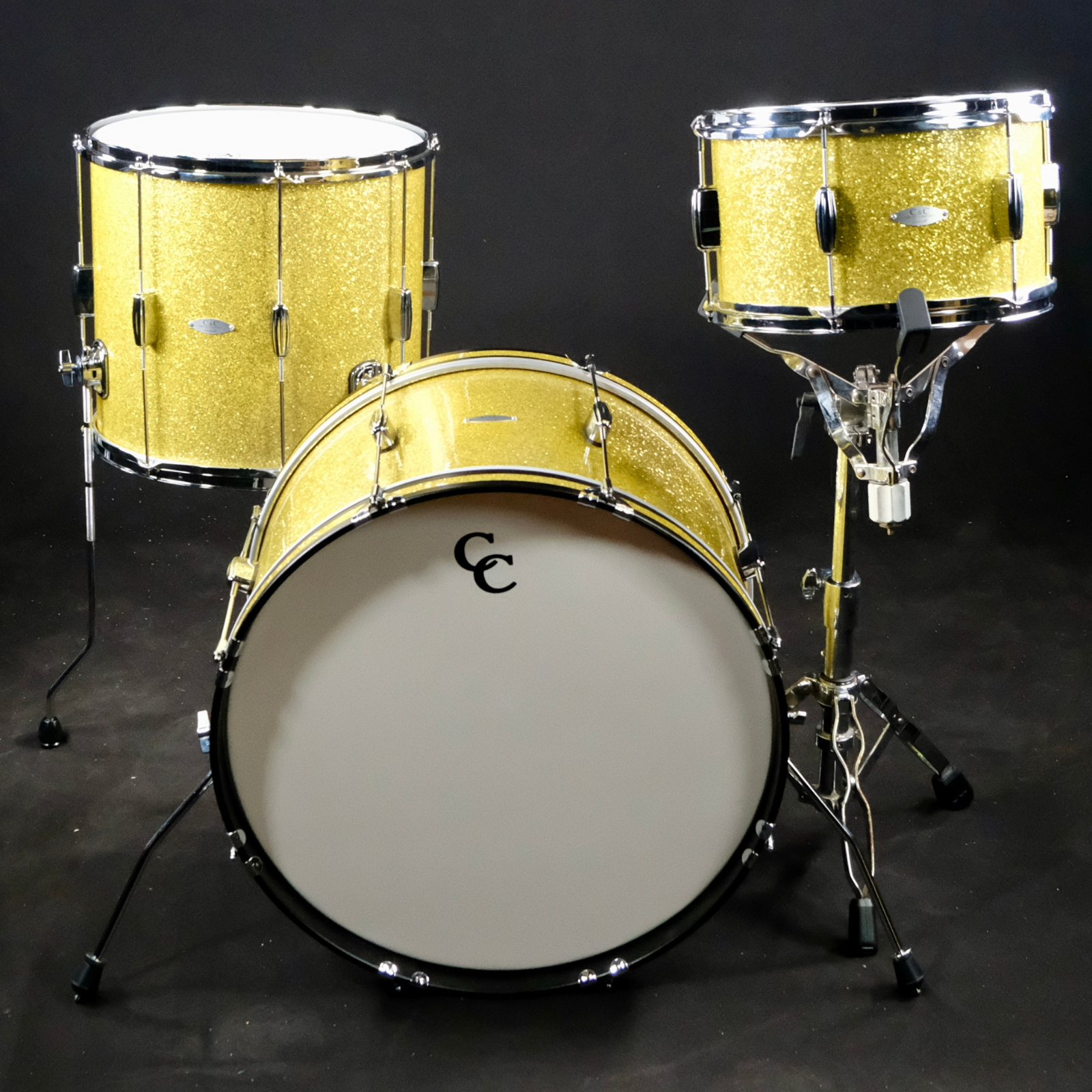 C&C Drum Co Player Date I Big Beat Shell Pack (Yellow Glass Glitter) - Palen Music