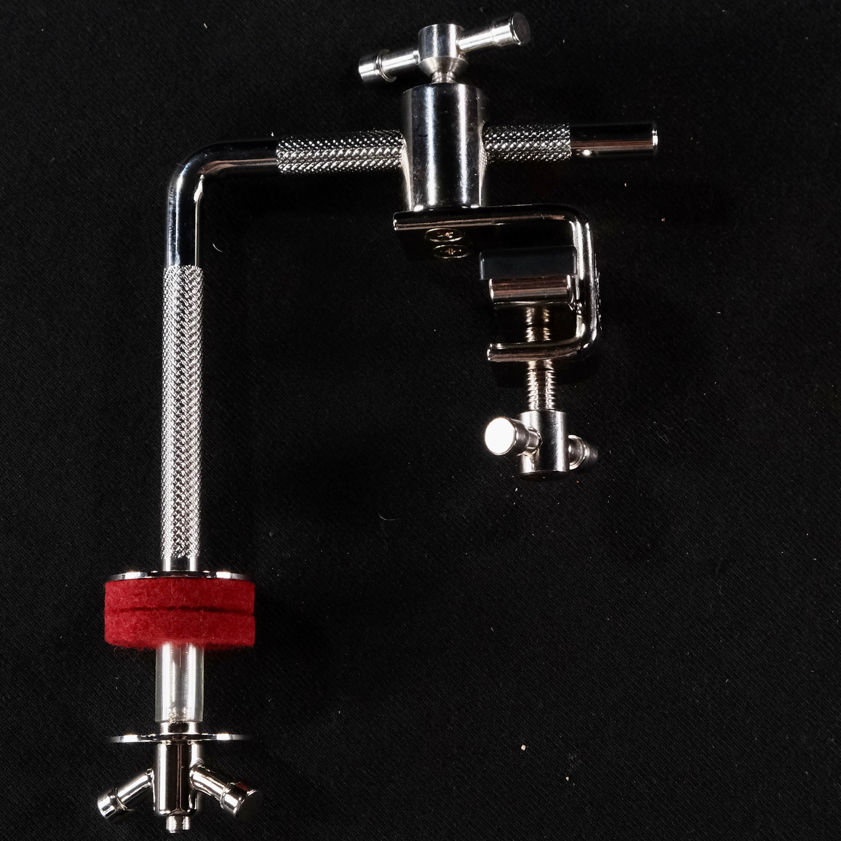 A&F Drum Company AHMCNLA Hoop Clamp with L-Arm - Nickel - Palen Music