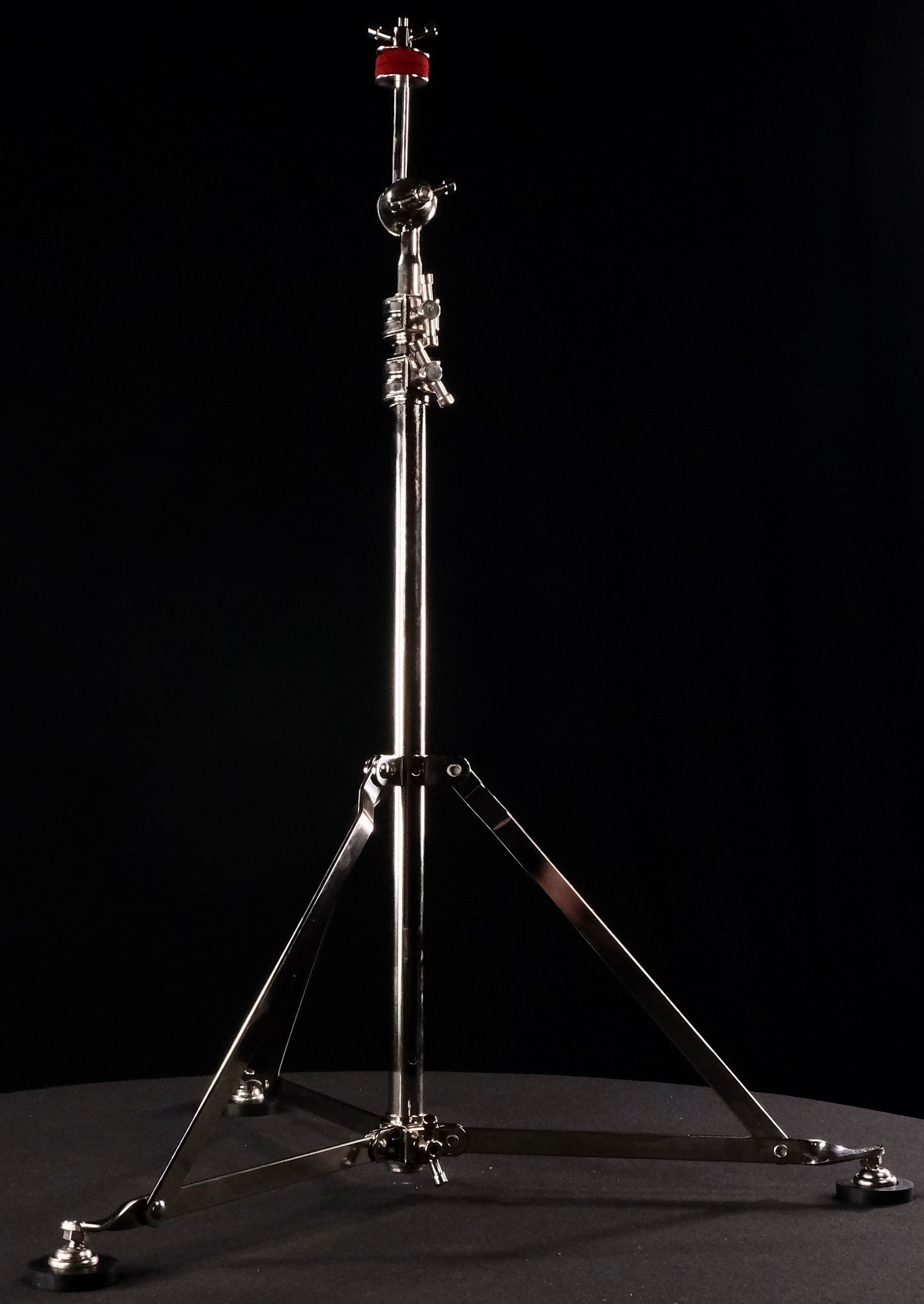 A&F Drum Company HSCSN Nickel Cymbal Stand - Straight - Palen Music