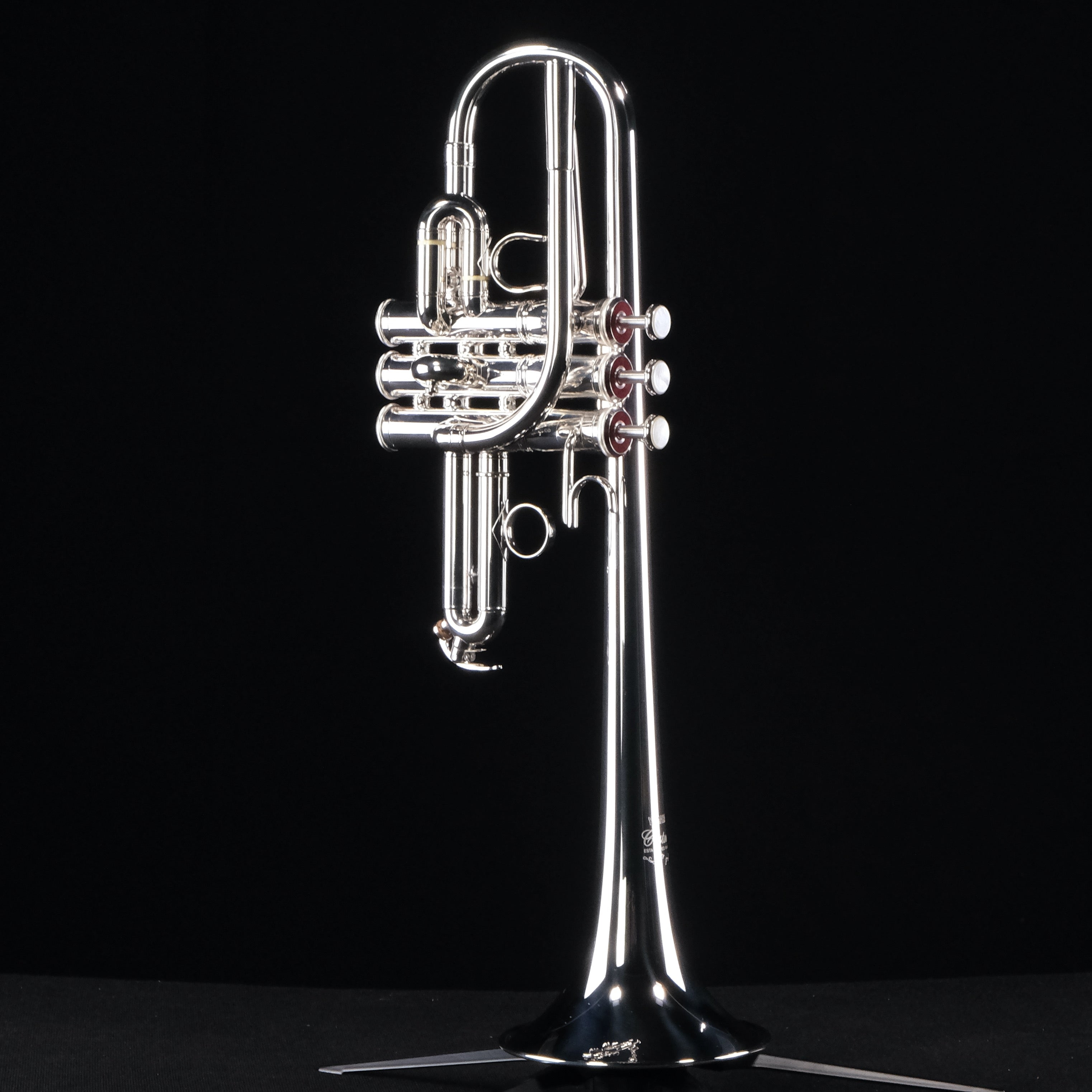 Yamaha Custom E/Eb Heavy Wall Trumpet - YTR9635 (Silver Plated) - Palen Music