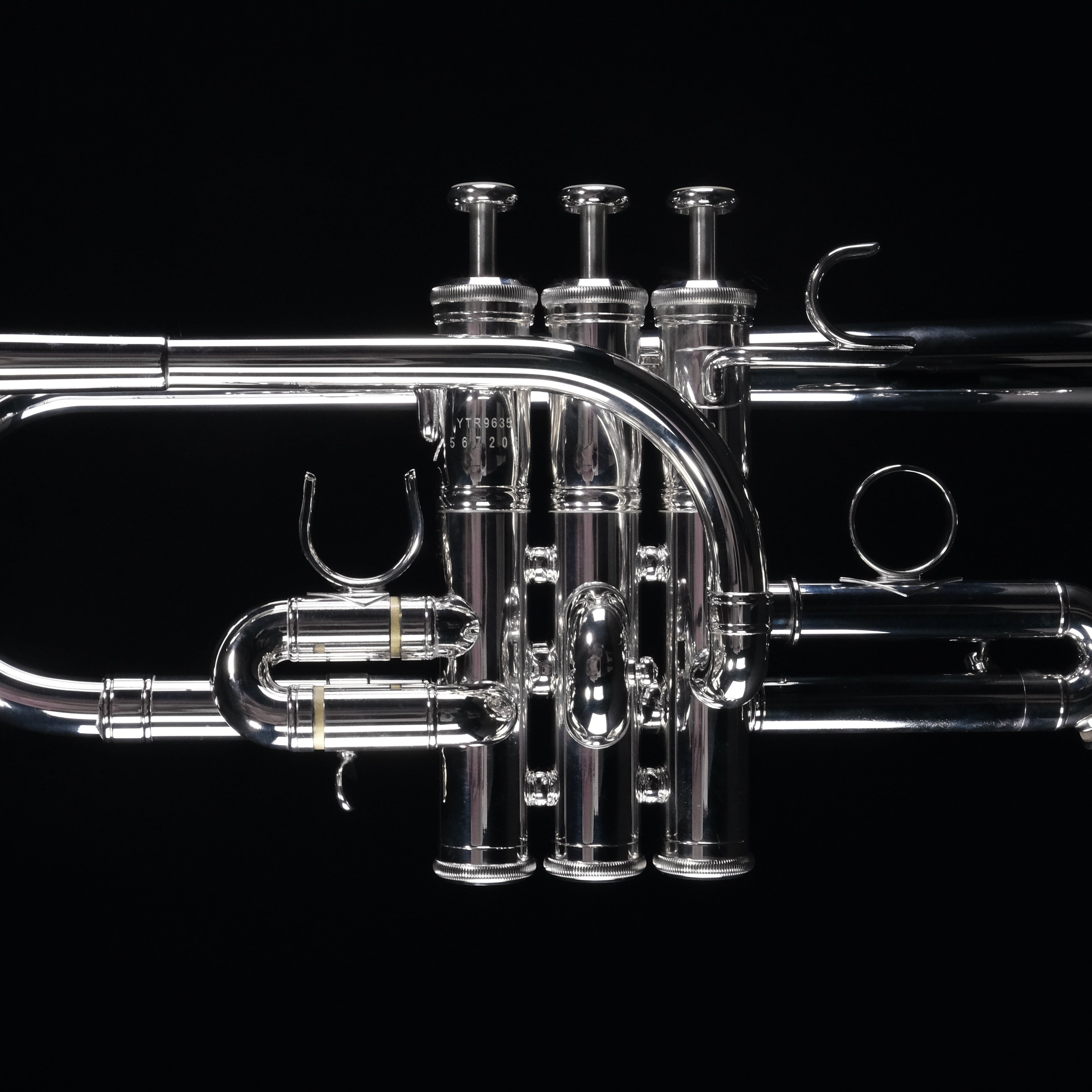 Yamaha Custom E/Eb Heavy Wall Trumpet - YTR9635 (Silver Plated) - Palen Music