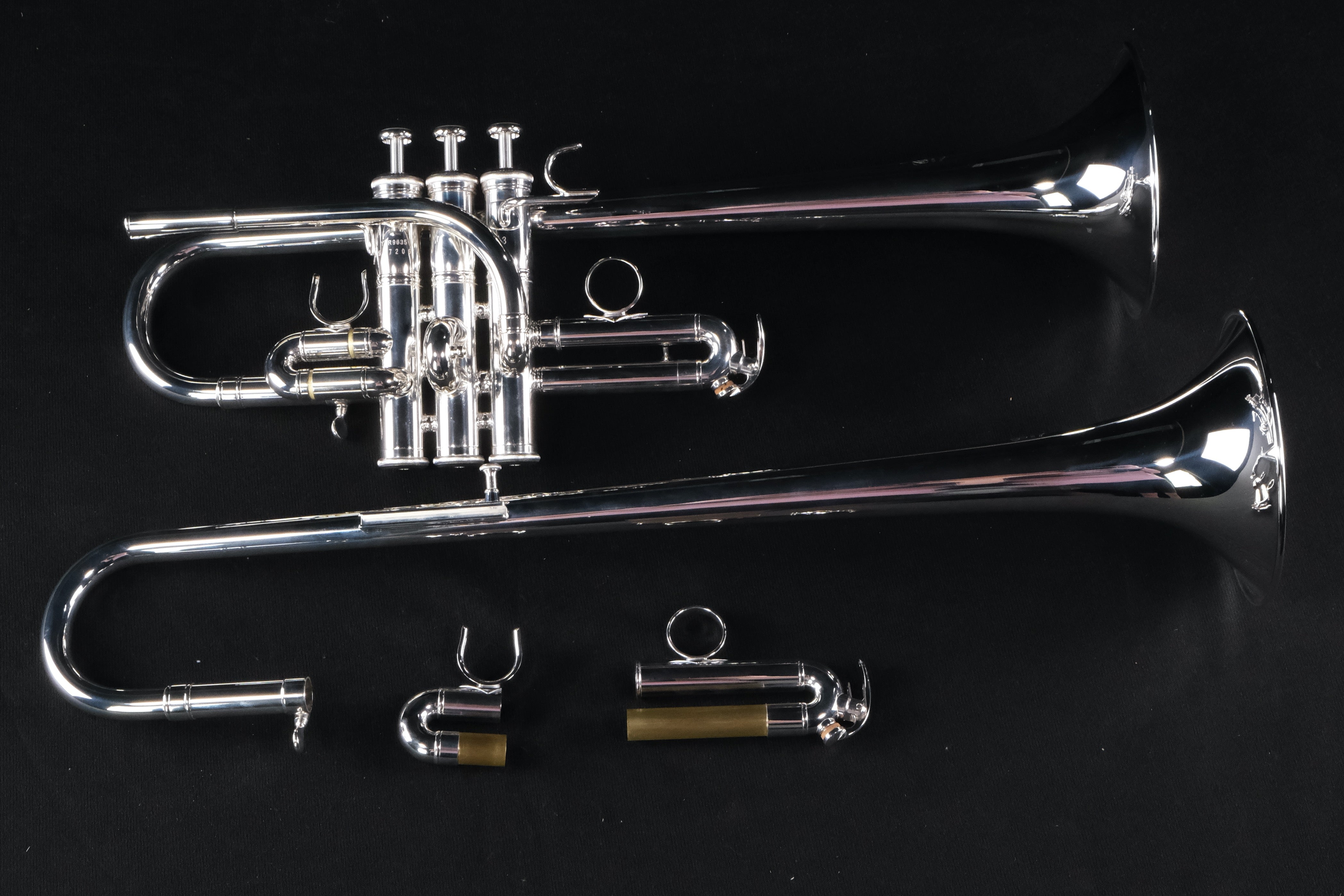 Yamaha Custom E/Eb Heavy Wall Trumpet - YTR9635 (Silver Plated) - Palen Music