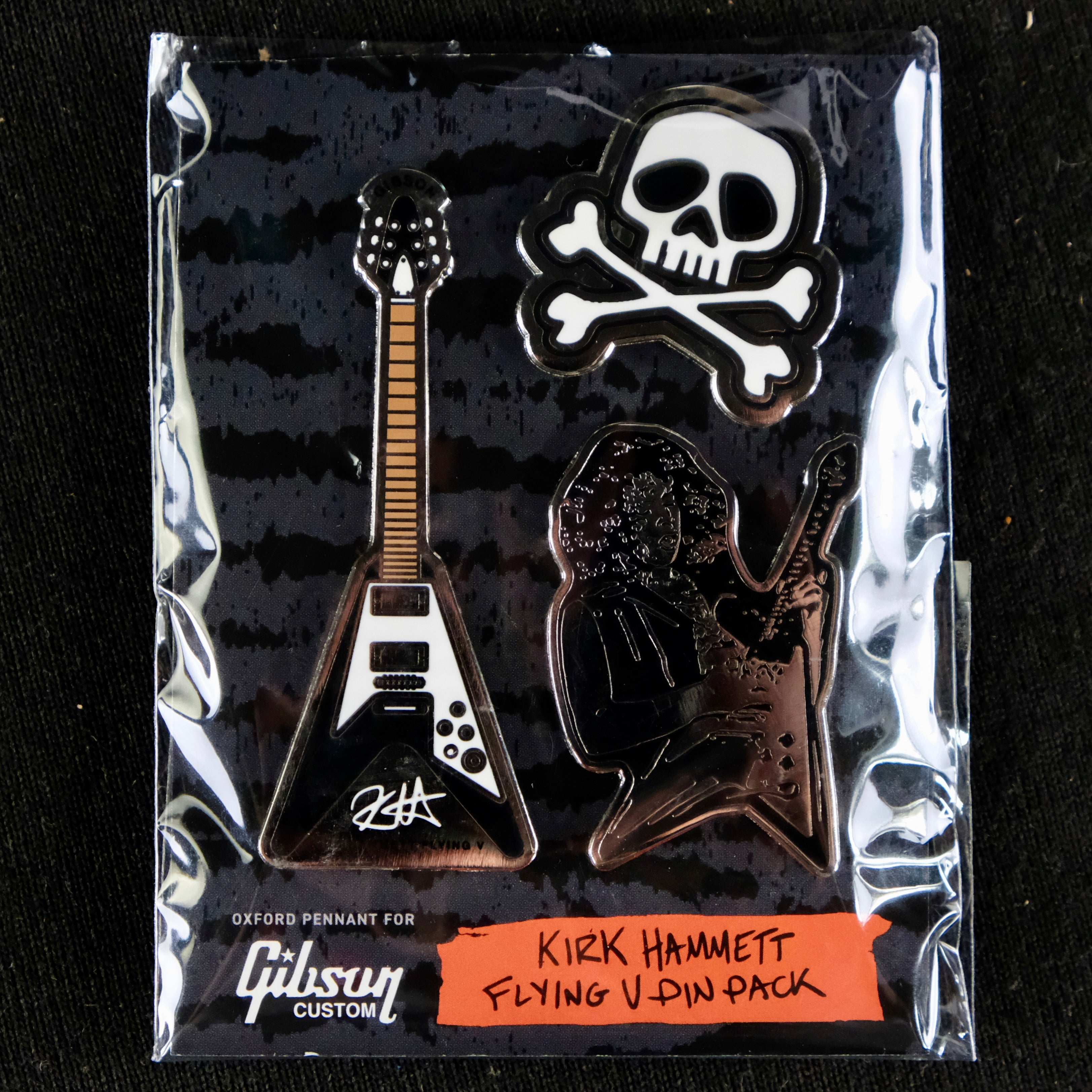 Gibson Custom Shop Kirk Hammett 1979 Flying V - Ebony - Palen Music