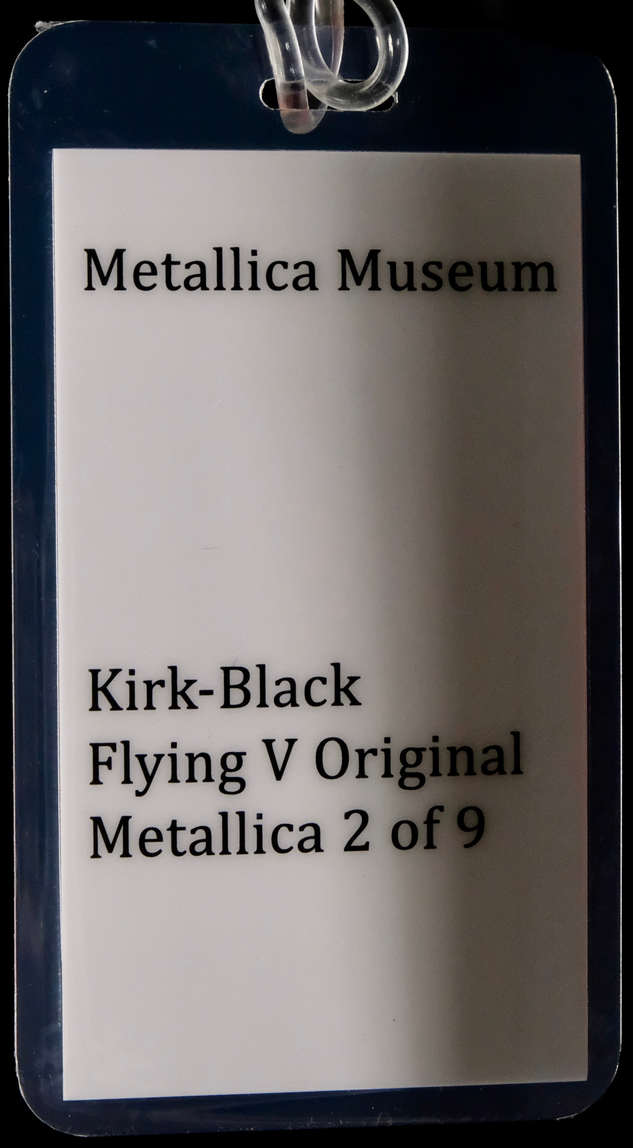 Gibson Custom Shop Kirk Hammett 1979 Flying V - Ebony - Palen Music