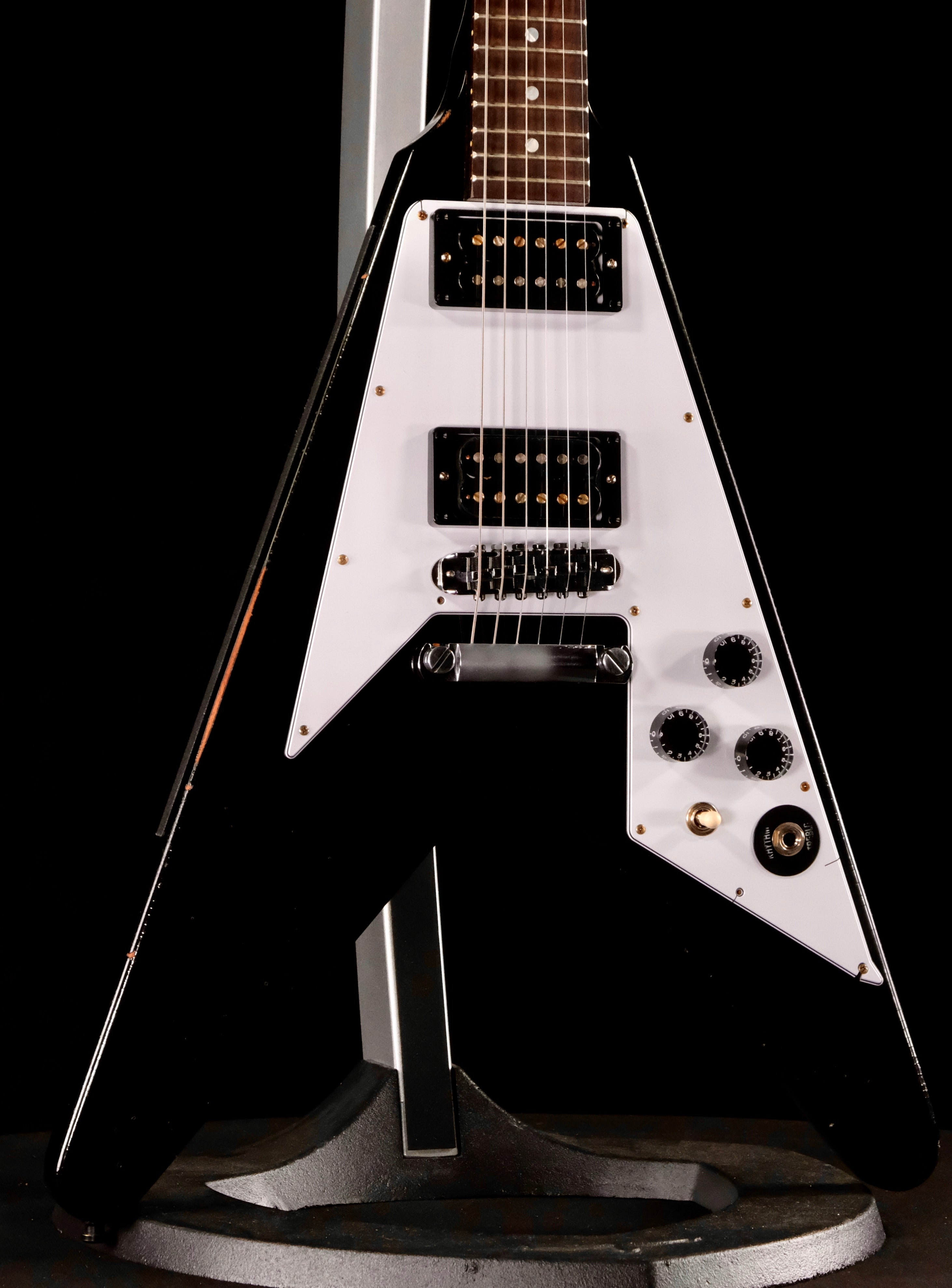Gibson Custom Shop Kirk Hammett 1979 Flying V - Ebony - Palen Music
