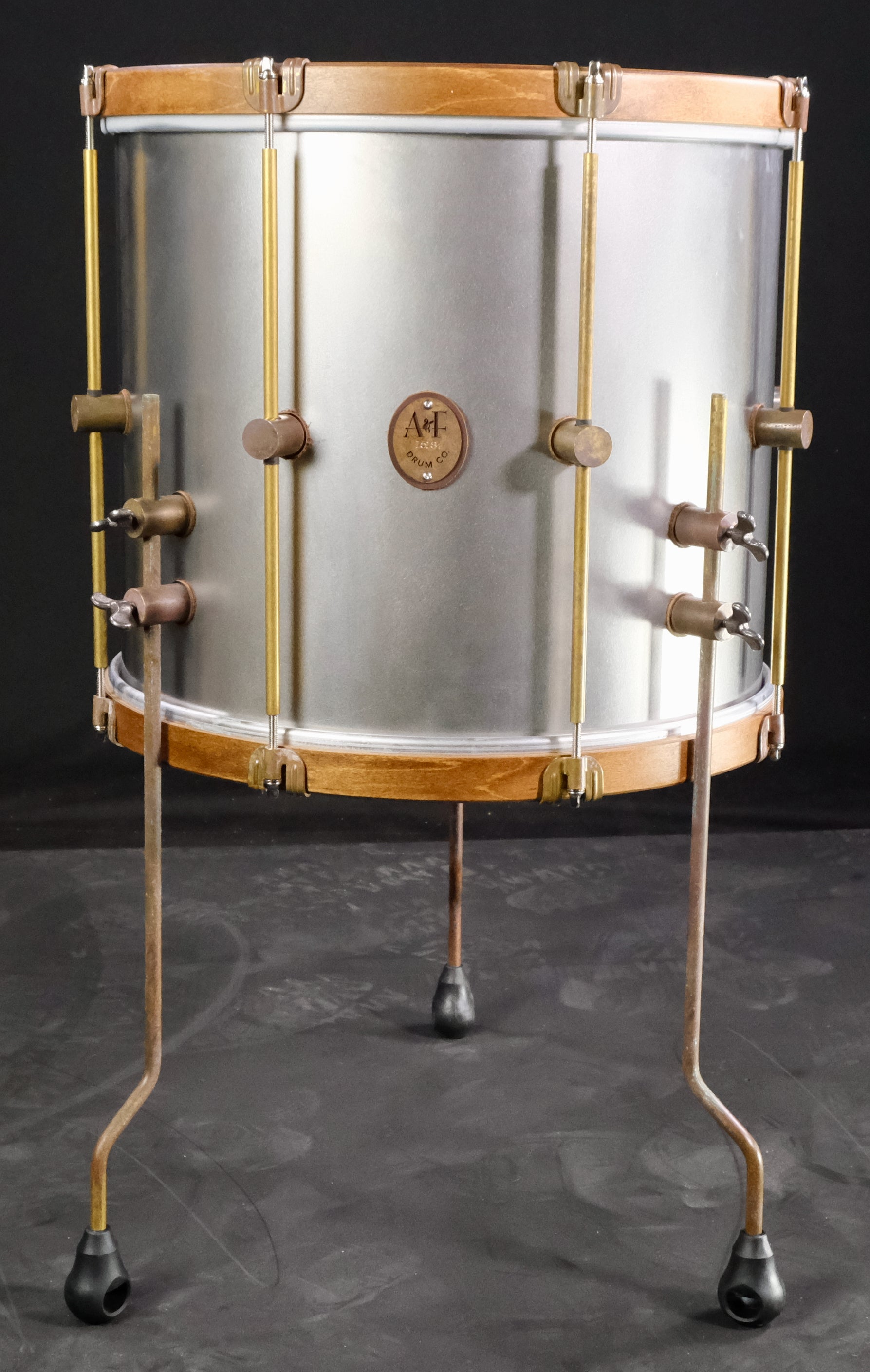 A&F Drum Company Raw Steel 3-Piece Shell Pack - Palen Music