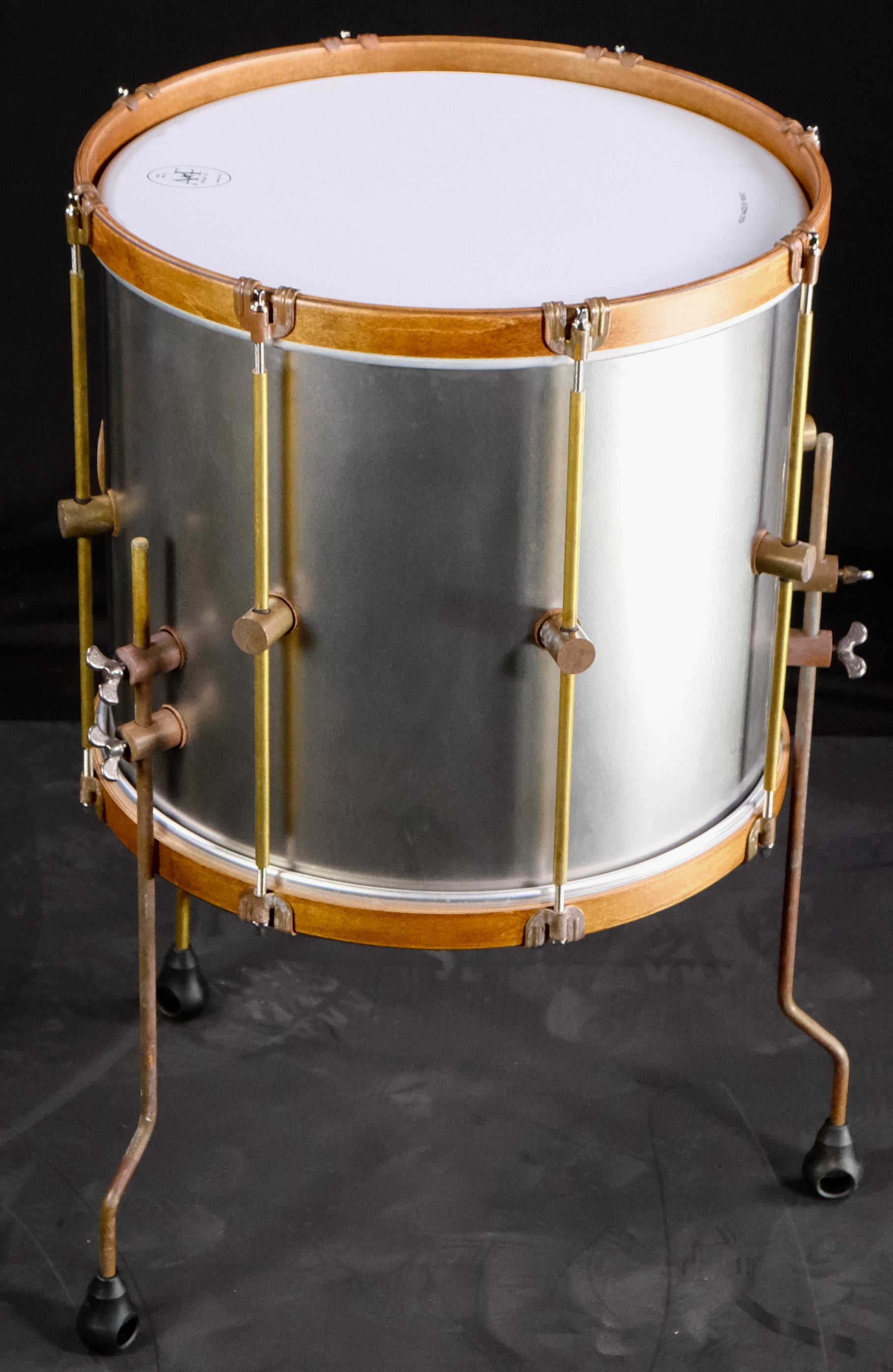 A&F Drum Company Raw Steel 3-Piece Shell Pack - Palen Music