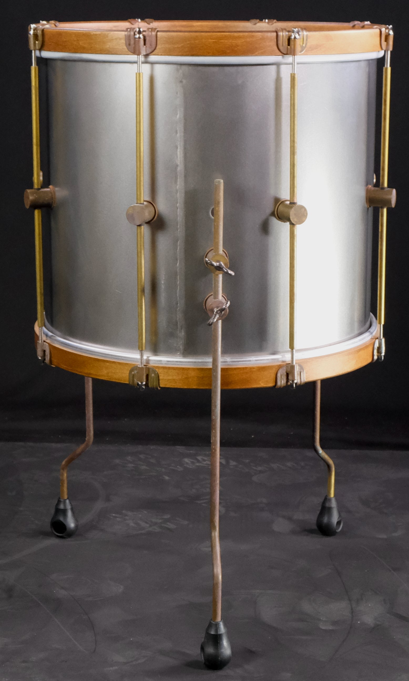 A&F Drum Company Raw Steel 3-Piece Shell Pack - Palen Music