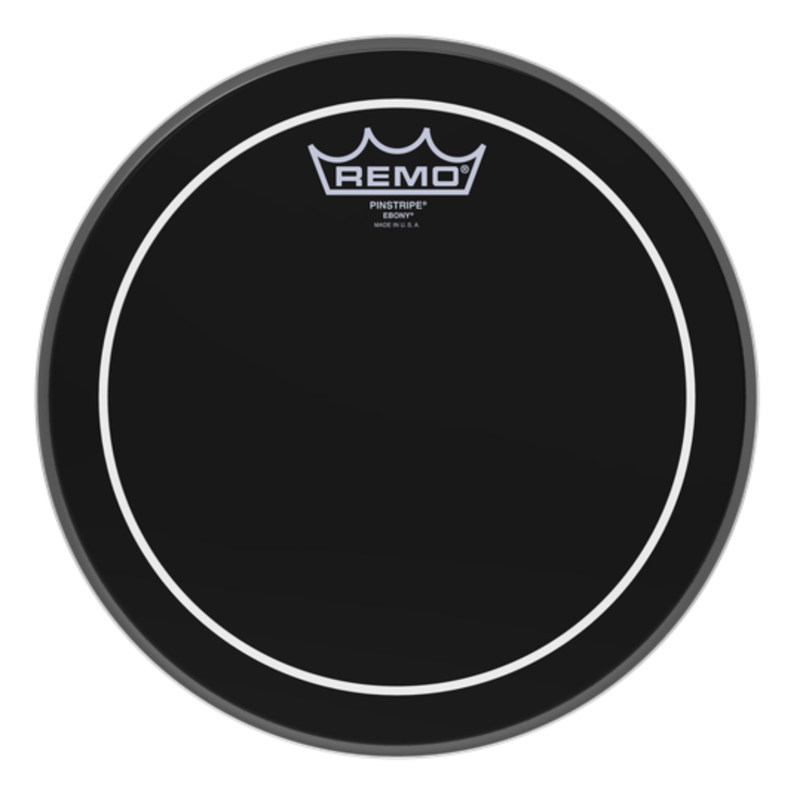 Remo 10" Ebony Pinstripe Drumhead - Palen Music