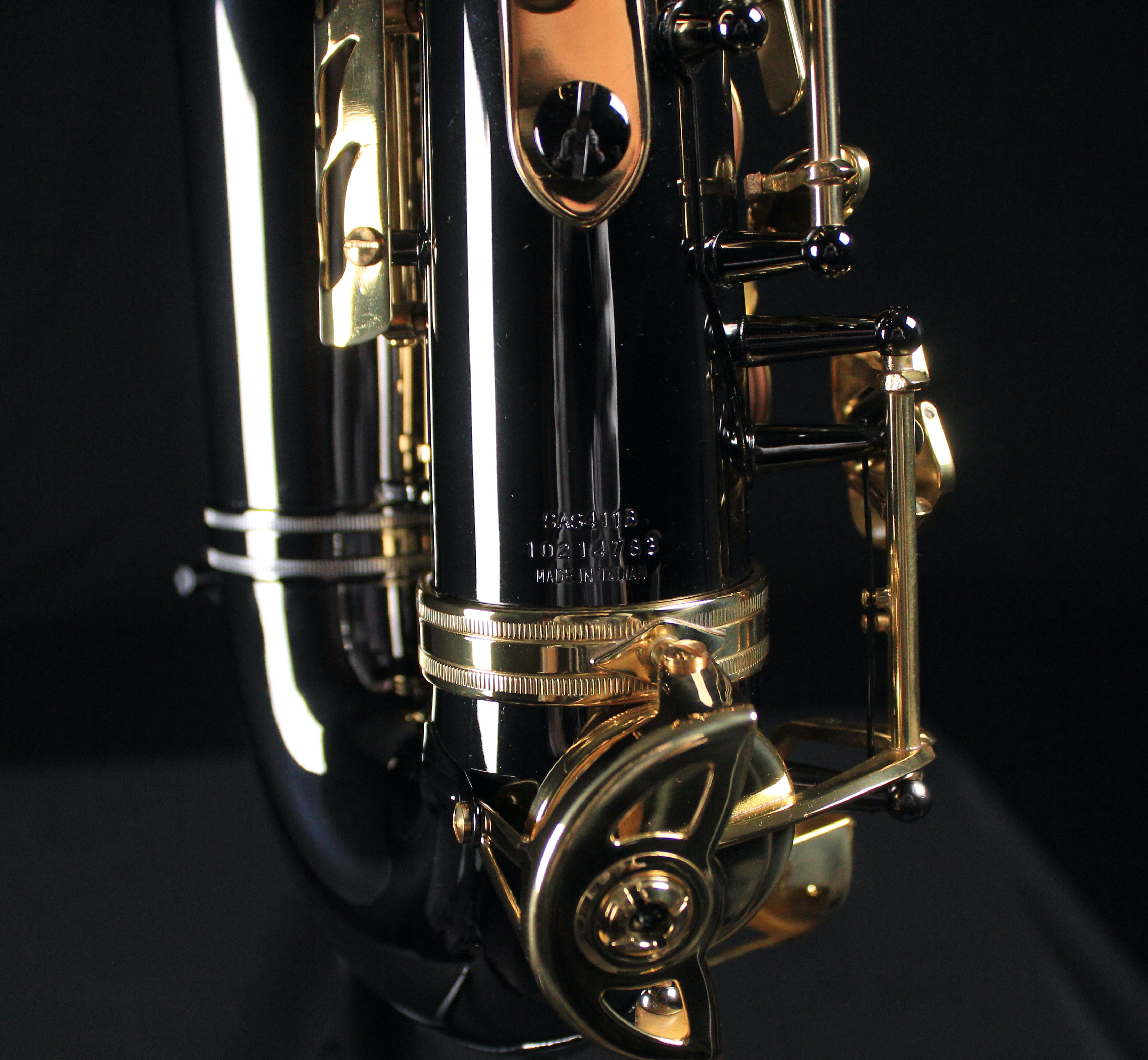 Selmer SAS411B Intermediate Alto Saxophone - Black Nickel Finish - Palen Music