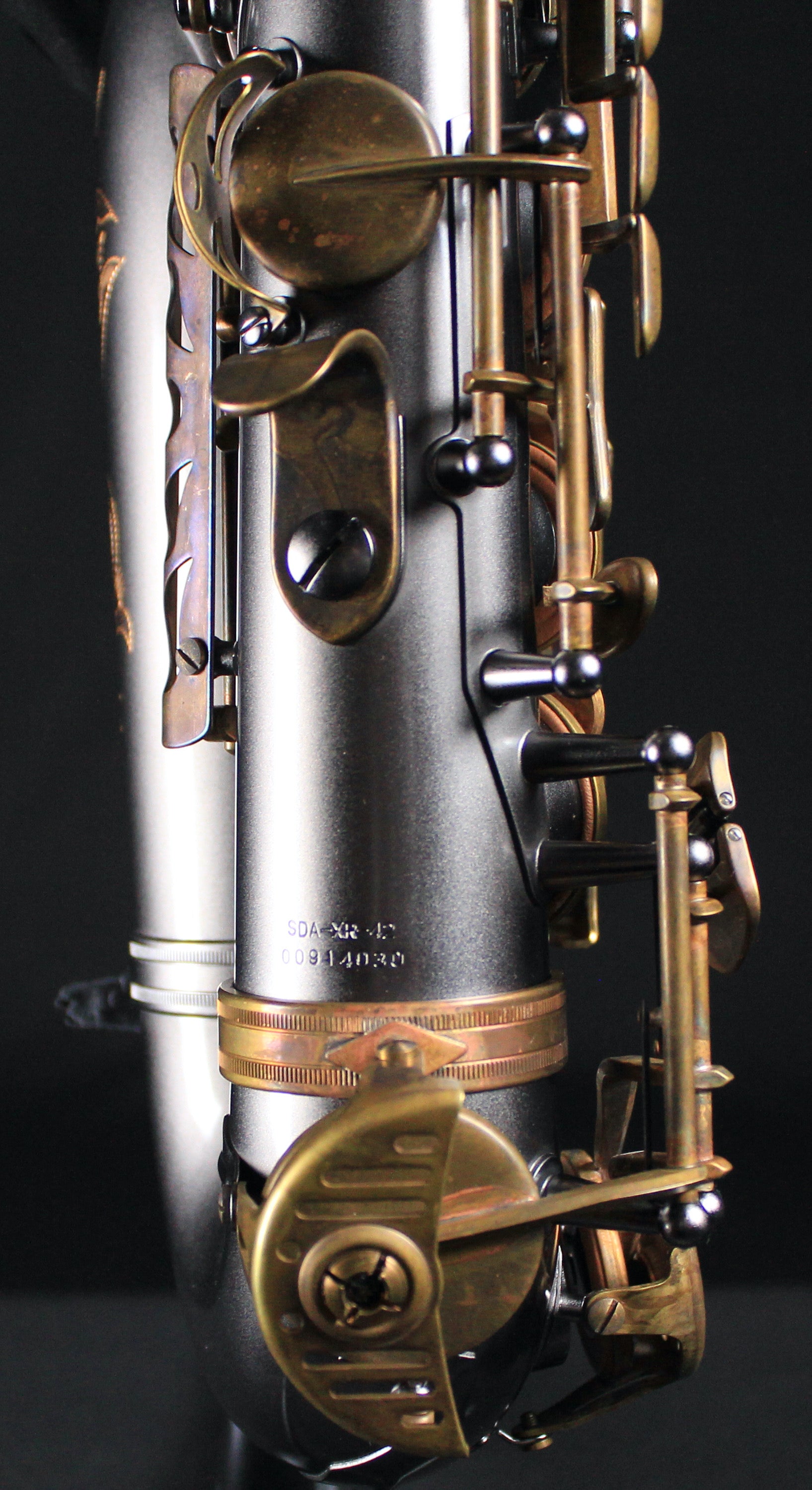 Sax Dakota XR Series Pro Alto Saxophone - SDAXR42 - Black Onyx Finish w/Bronze - Palen Music