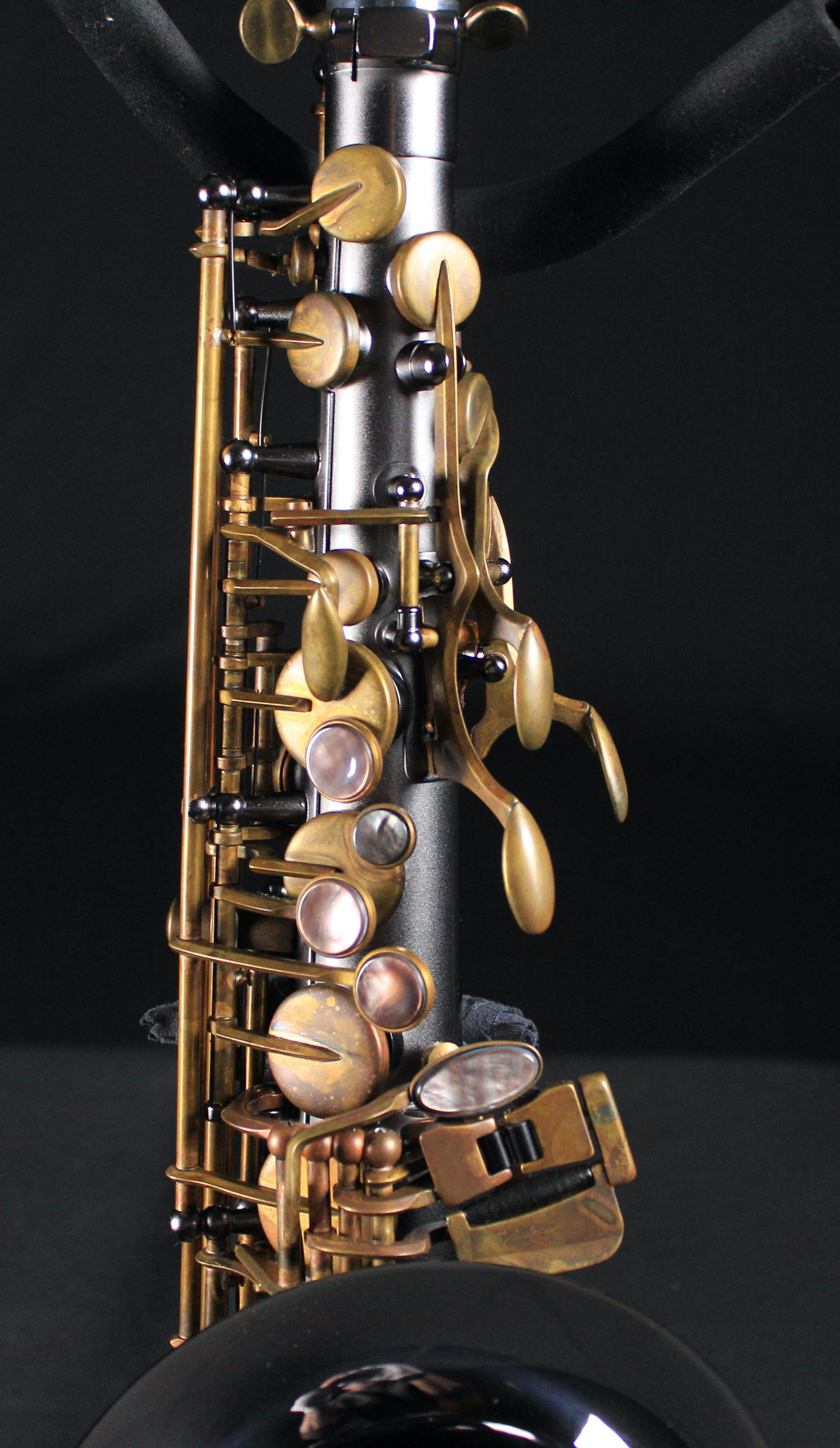 Sax Dakota XR Series Pro Alto Saxophone - SDAXR42 - Black Onyx Finish w/Bronze - Palen Music