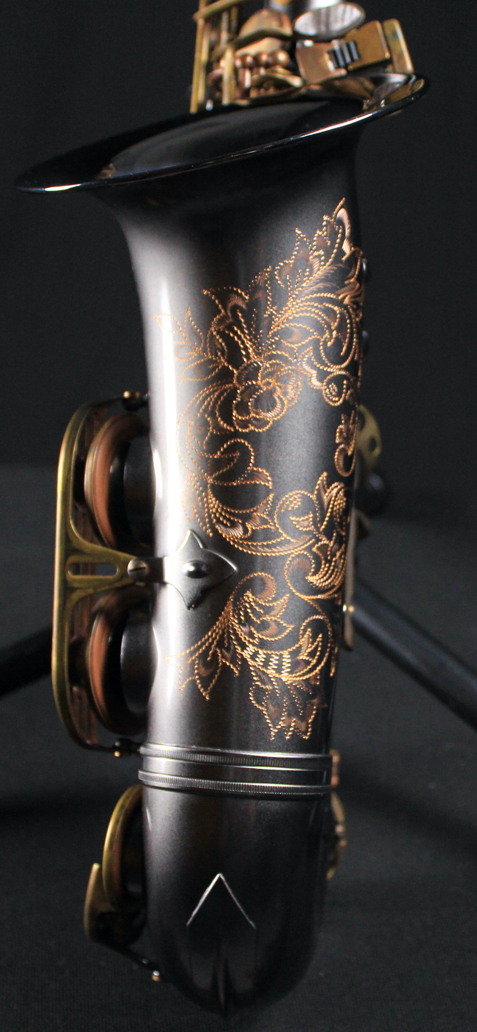 Sax Dakota XR Series Pro Alto Saxophone - SDAXR42 - Black Onyx Finish w/Bronze - Palen Music