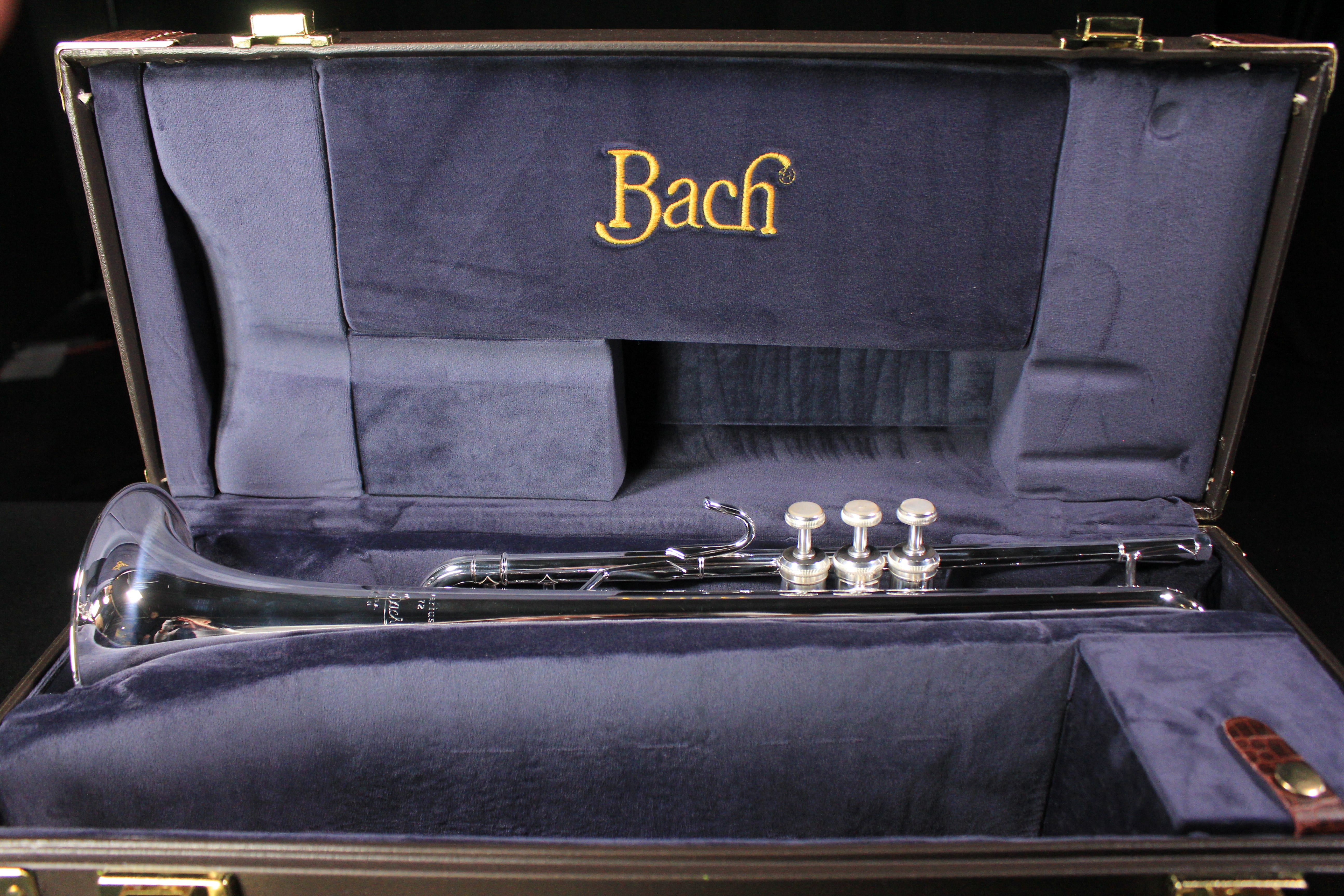 Bach Bb Silver Plated Pro Trumpet - 180S72 - Palen Music