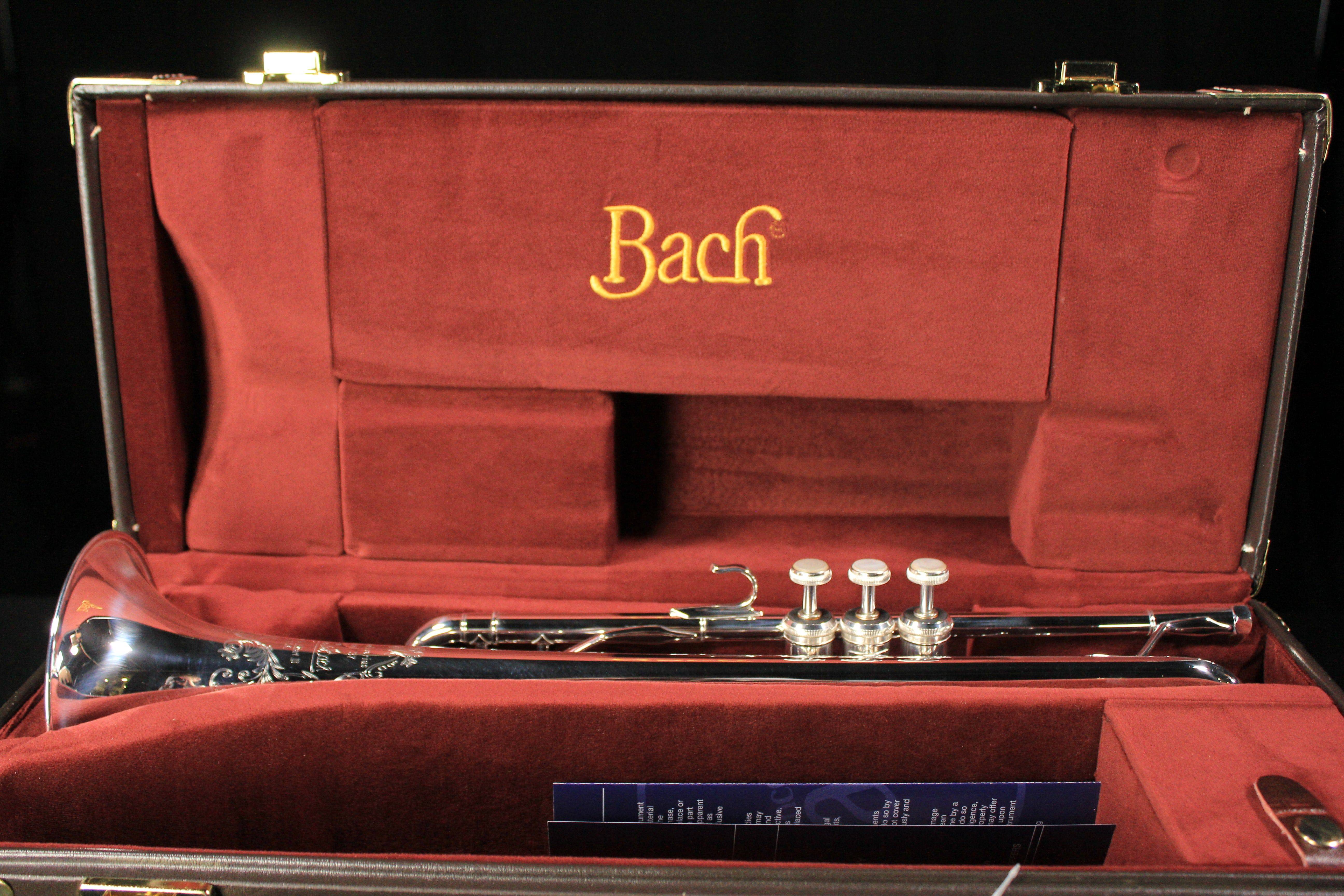 Bach Stradivarius Anniversary 190S37 Professional Bb Trumpet (Silver Plated) - Palen Music