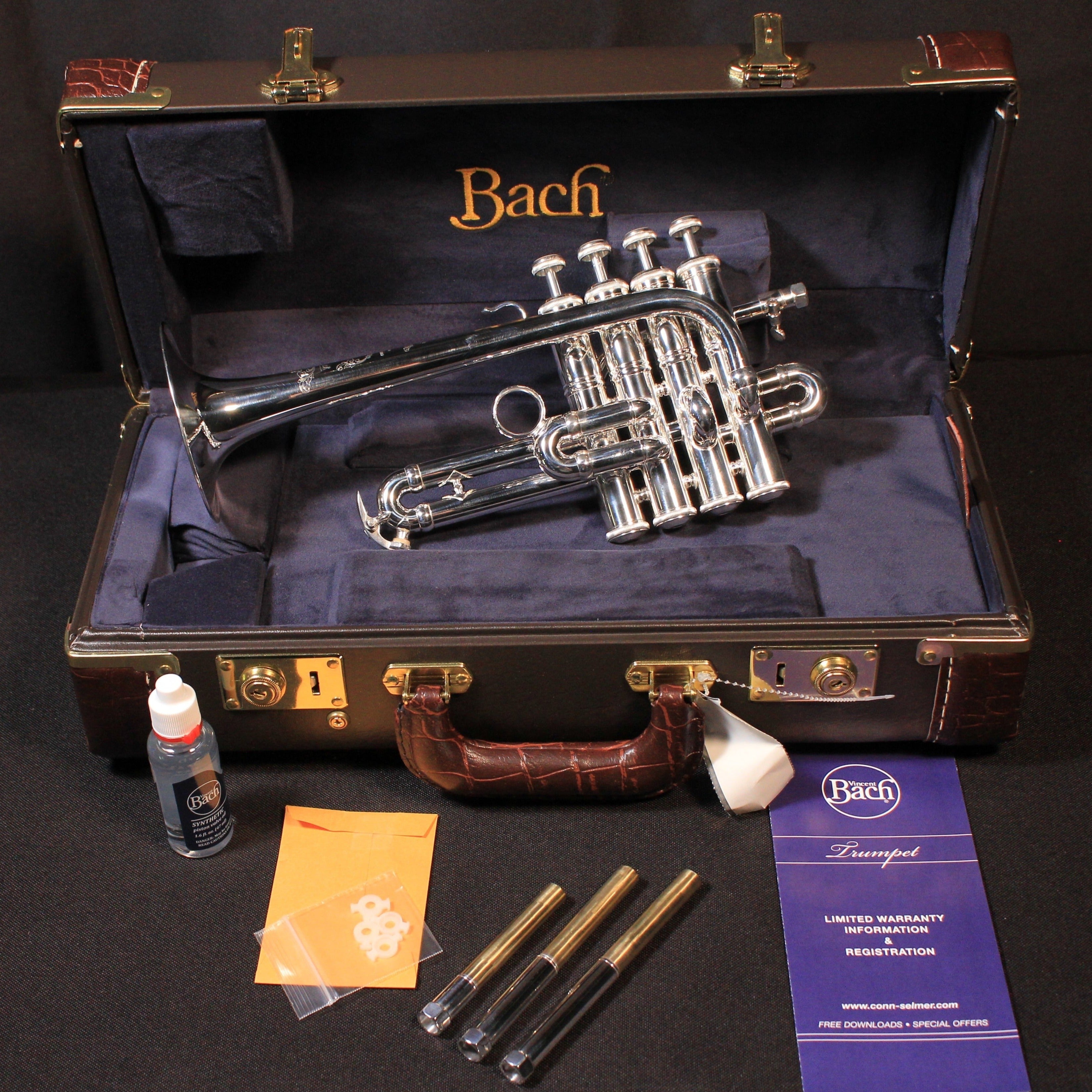 Bach AP190S Stradivarius Artisan Series Bb/A Piccolo Trumpet (Silver Plated) - Palen Music