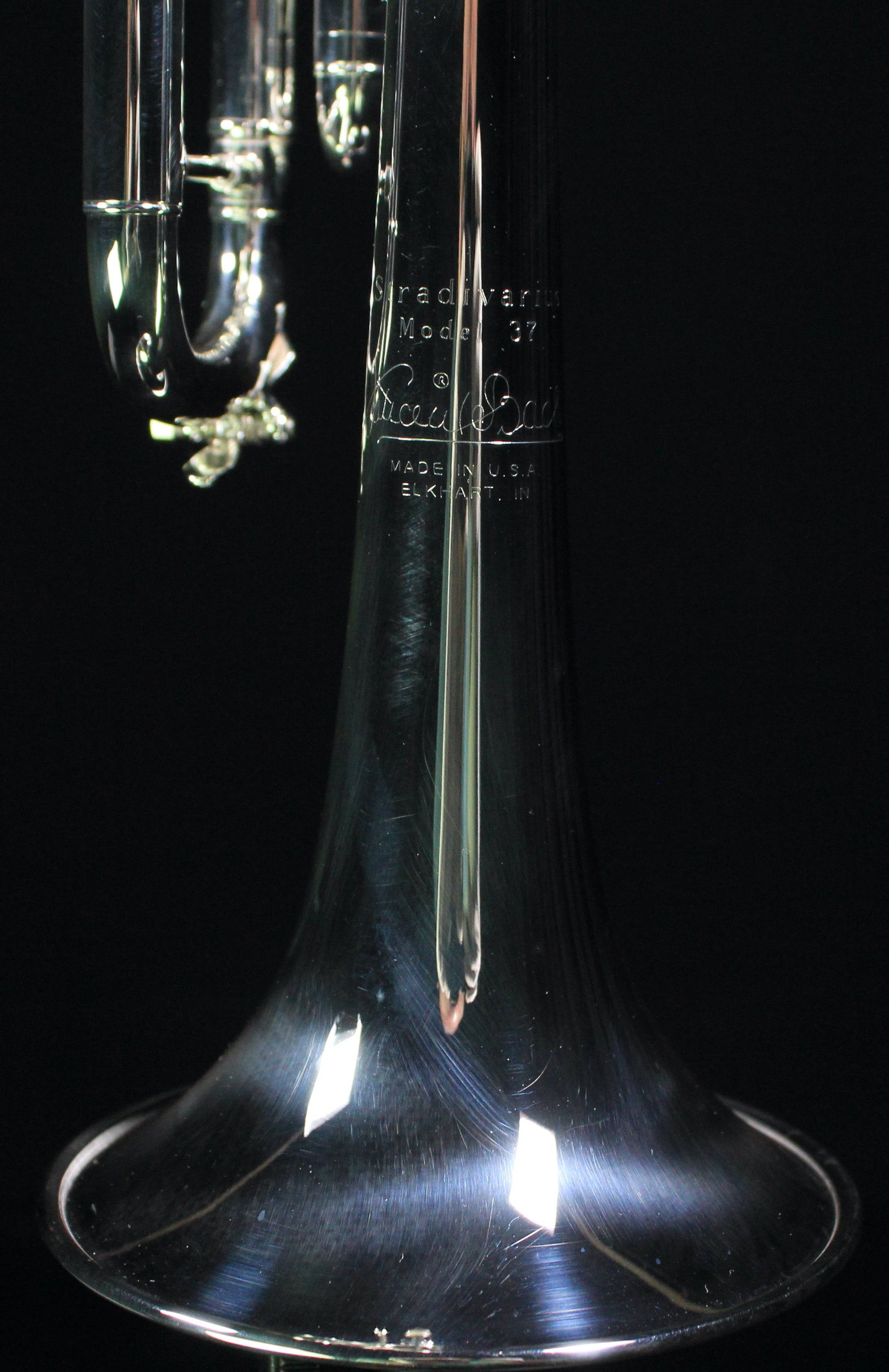 Bach Stradivarius LR180S37 Reverse Lead Professional Bb Trumpet (Silver Plated) - Palen Music