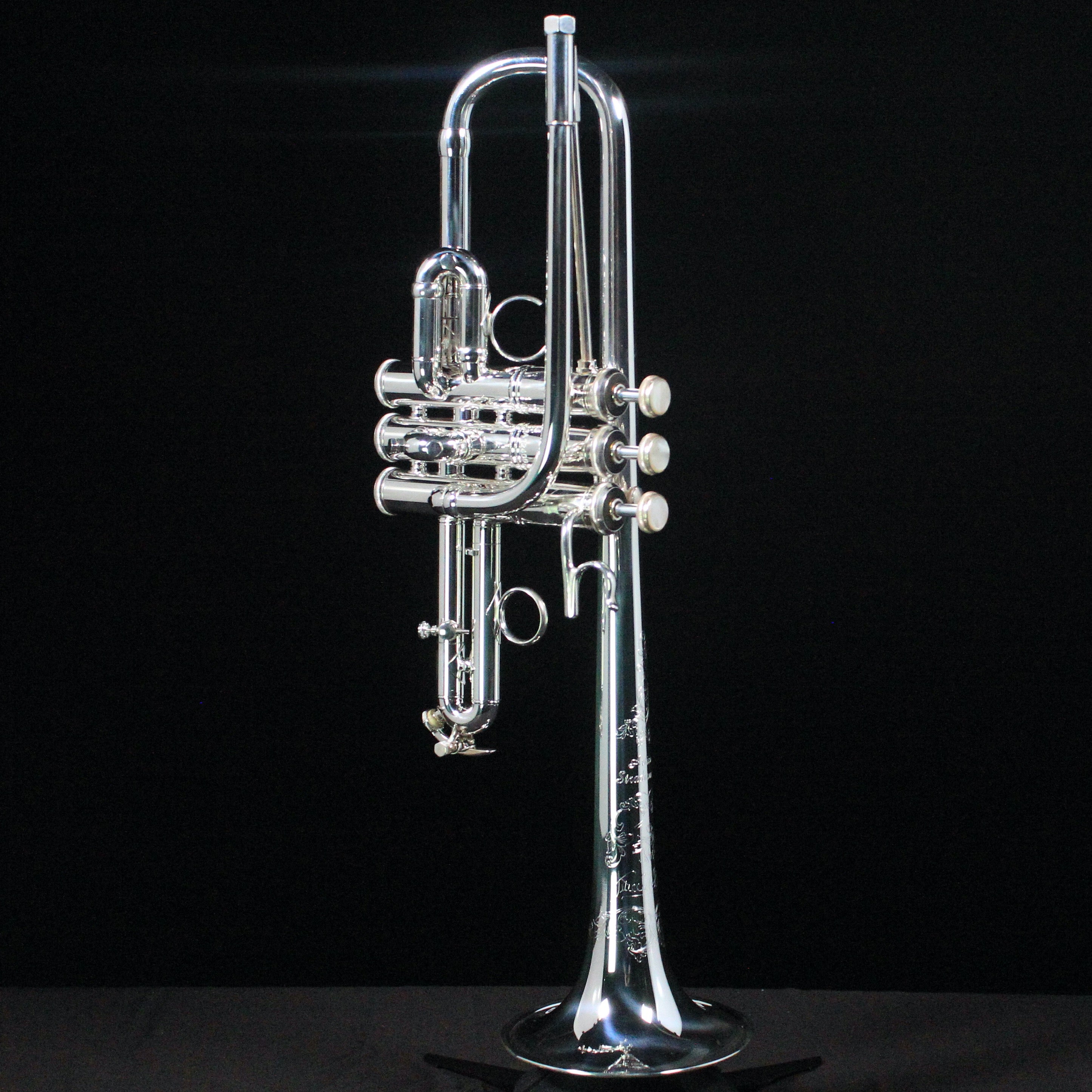 Bach Stradivarius ADE190S Artisan Series D/Eb Professional Trumpet (Silver Plated) - Palen Music