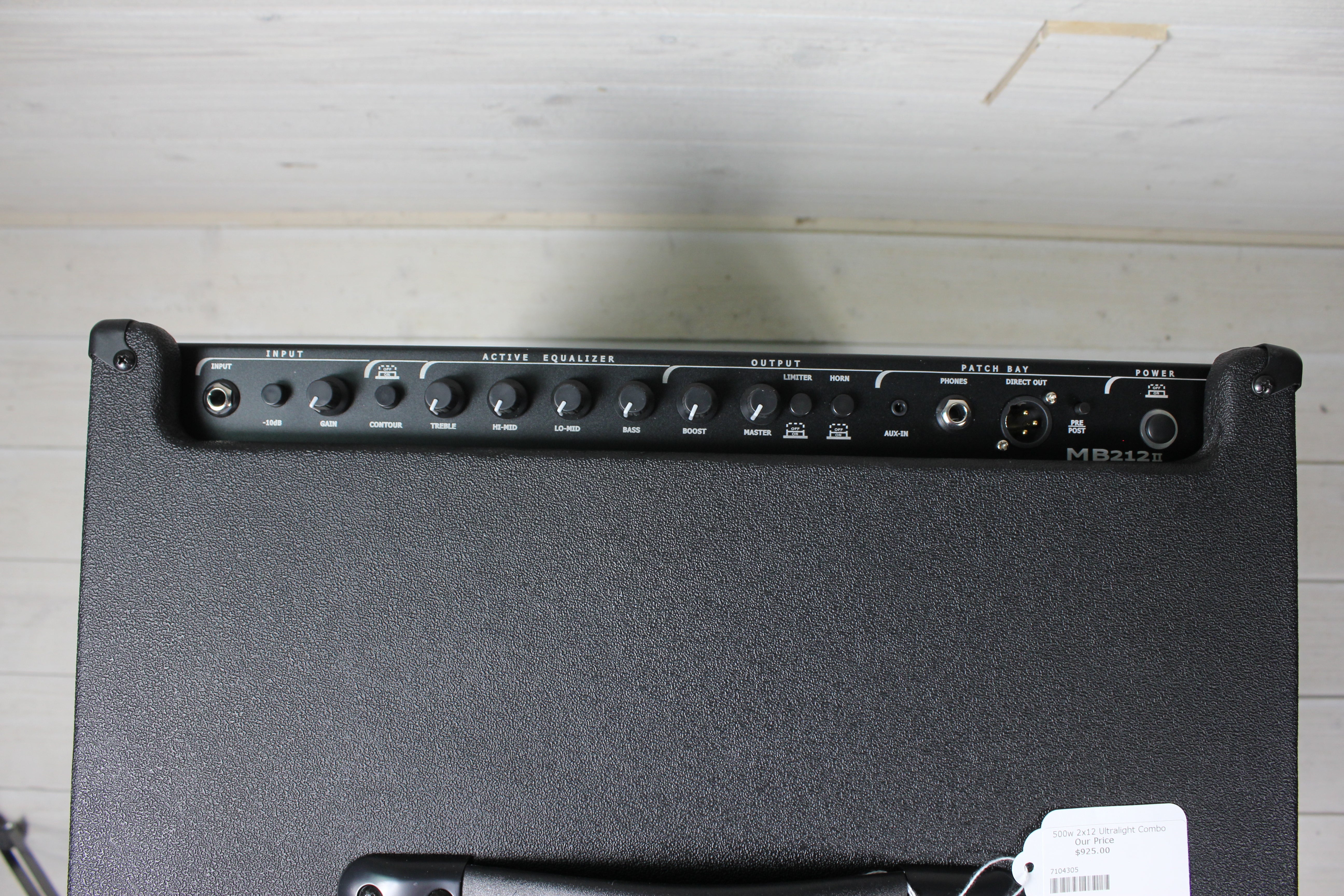 Gallien-Krueger 212-II 500 Watt Bass Combo Amp MB212II - Palen Music