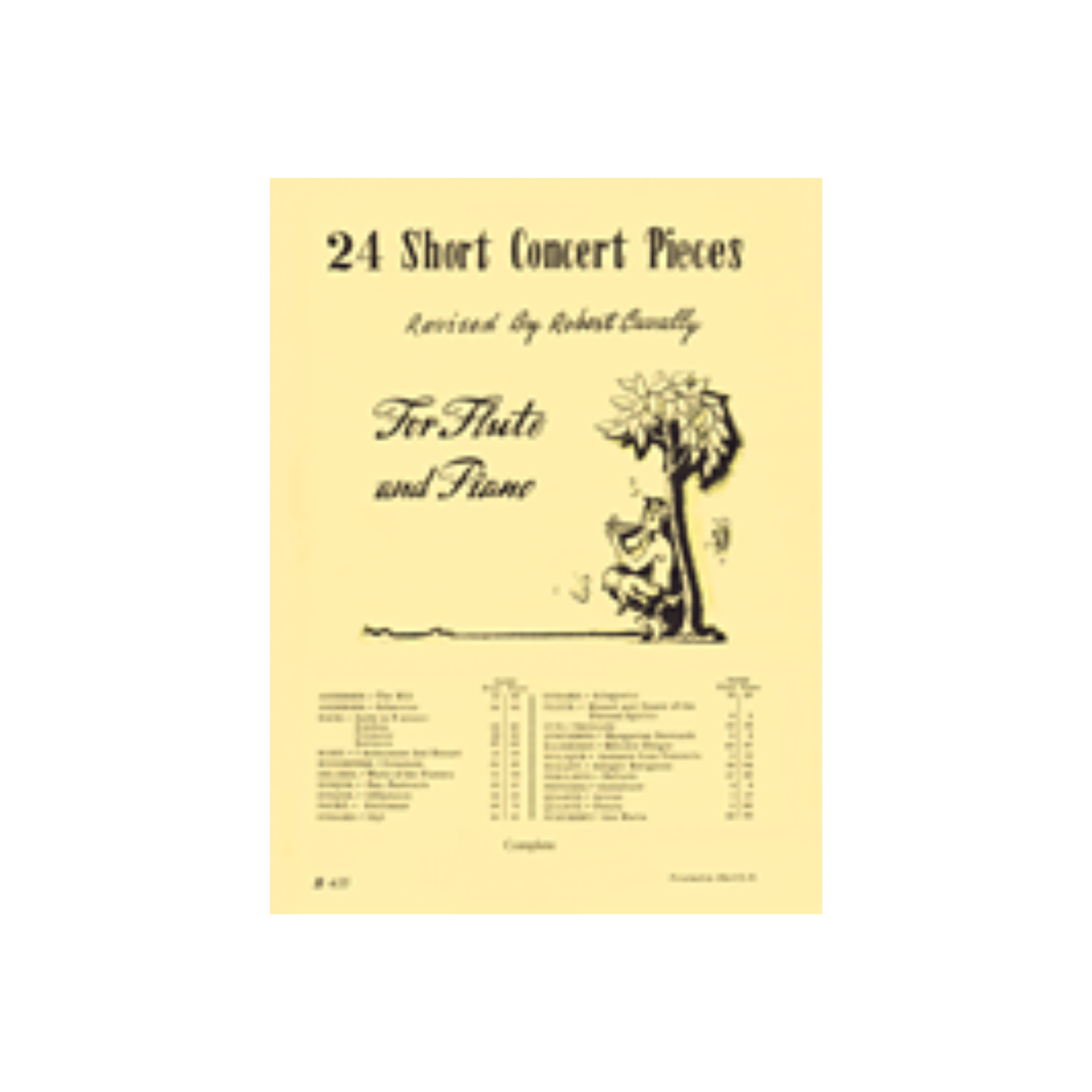 JW Pepper 24 Short Concert Pieces For Flute and Piano - 863019 - Palen Music