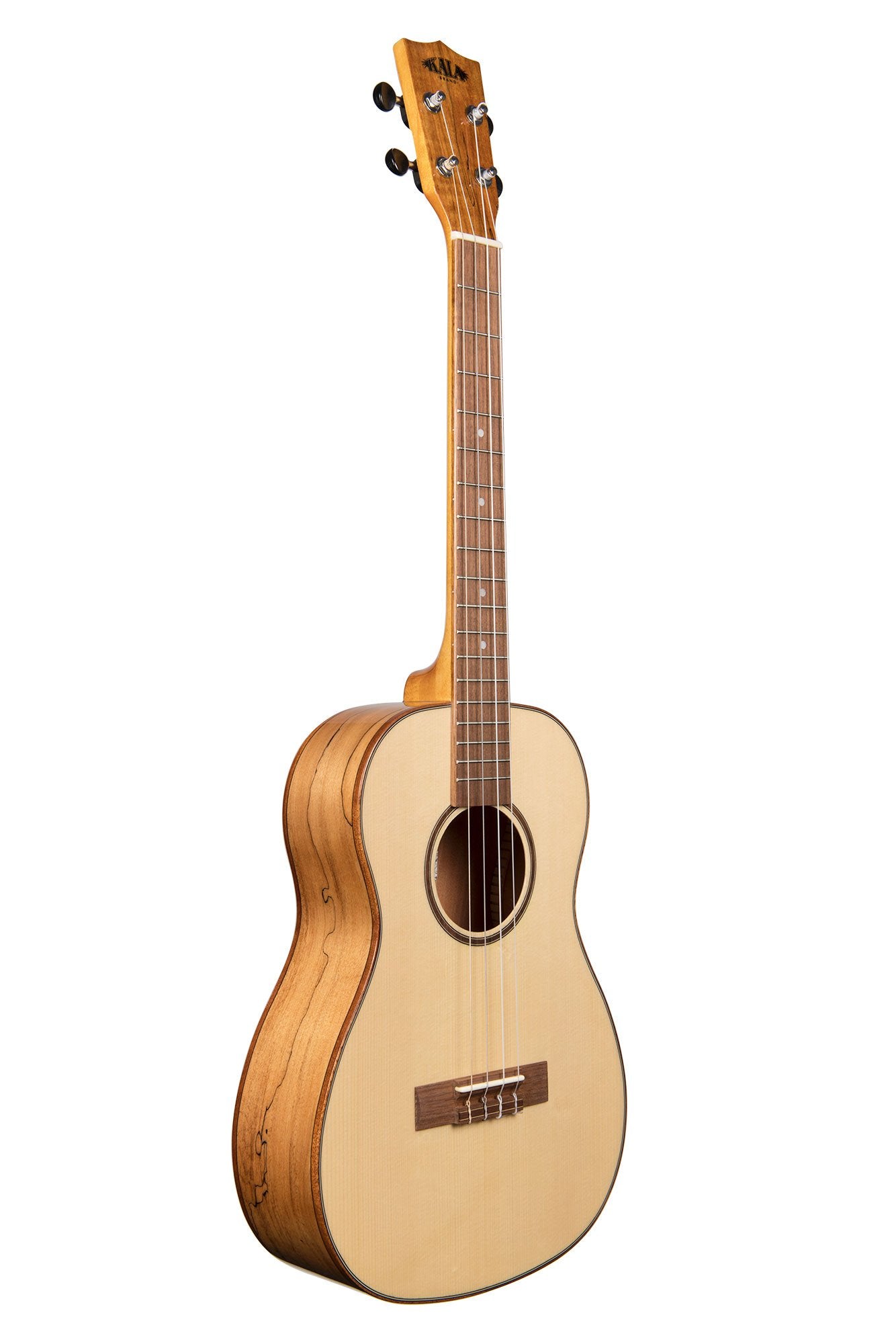 Kala KA-FMBG Solid Spruce Flame Maple Baritone Ukulele - Palen Music